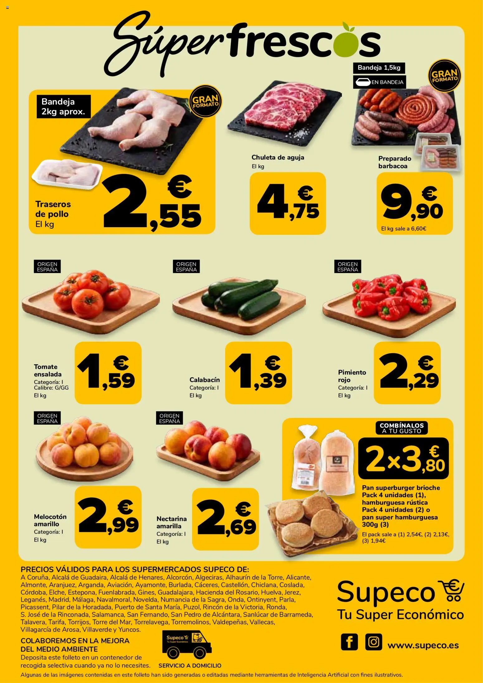 Supeco folleto │ válido desde el 18.06.2026 | Página: 4 | Productos: Calabacín, Pan, Σοκολατούχο γάλα, Bandeja