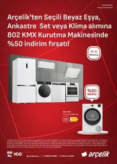 25 Temmuz 2026 tarihinden itibaren geçerli olan Arçelik kataloğu önizlemesi