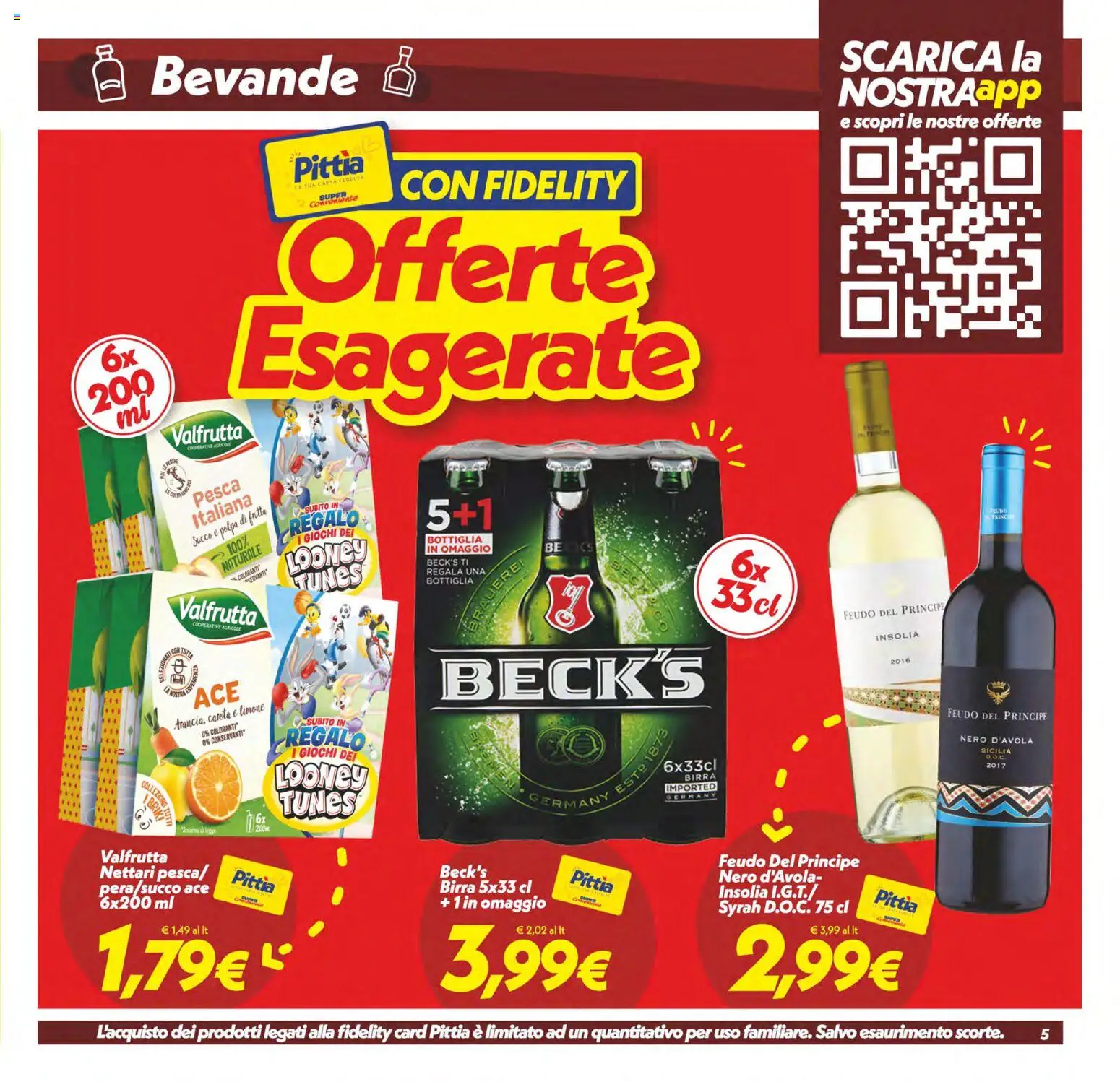 Volantino SuperConveniente del 09.06.2026 | Pagina: 5 | Prodotti: Succo, Carota, Limone, Bottiglia