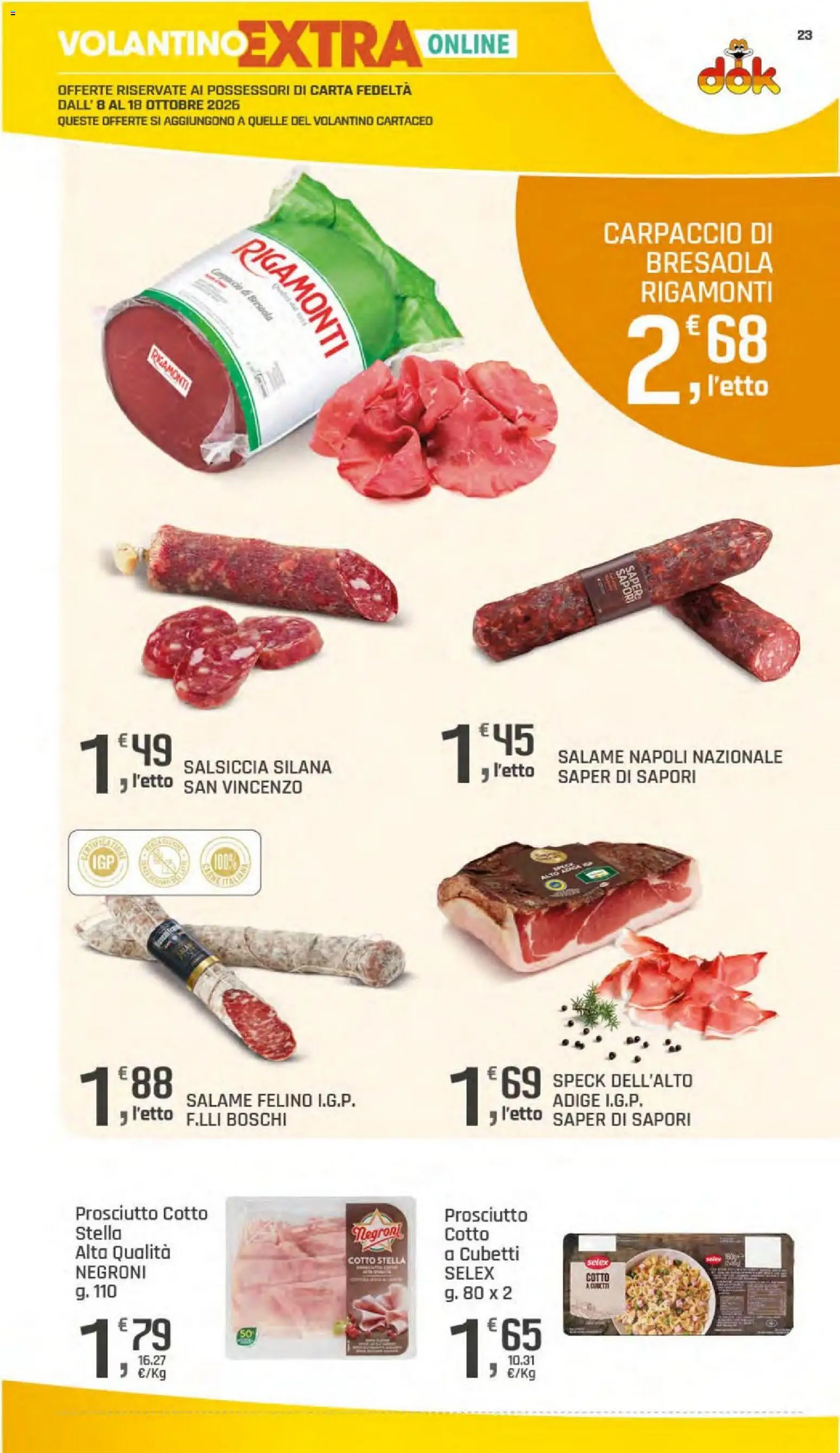 Volantino DOK del 08/10/2026 | Pagina: 23