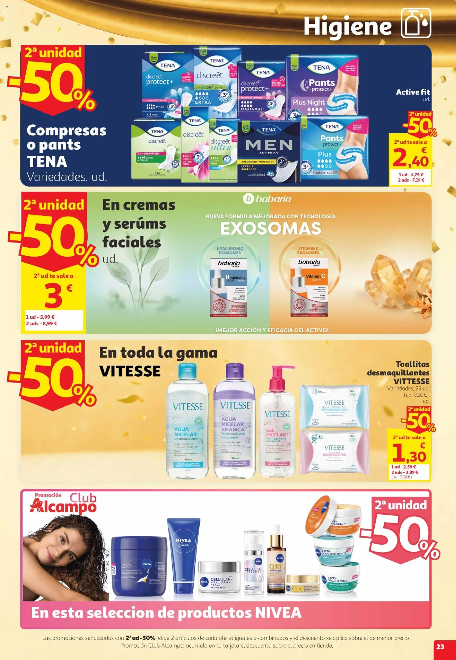 Alcampo folleto Telde │ válido desde el 22/10/2026 | Página: 23 | Productos: Agua micelar, Sérum, Aceite, Té