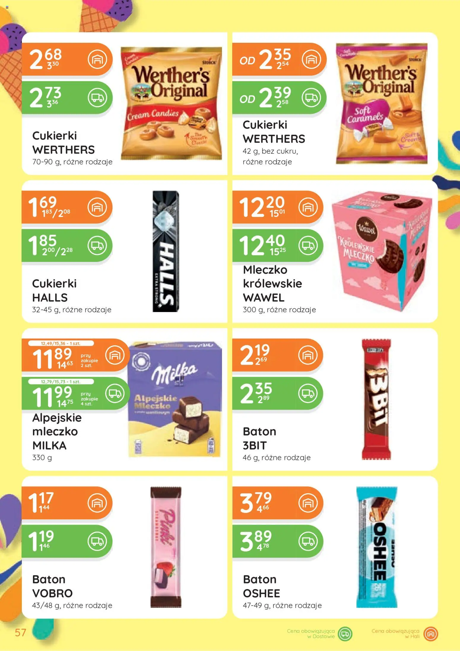 Eurocash gazetka od 25.06.2026 | Strona: 57 | Produkty: Milka, Baton, Cukierki