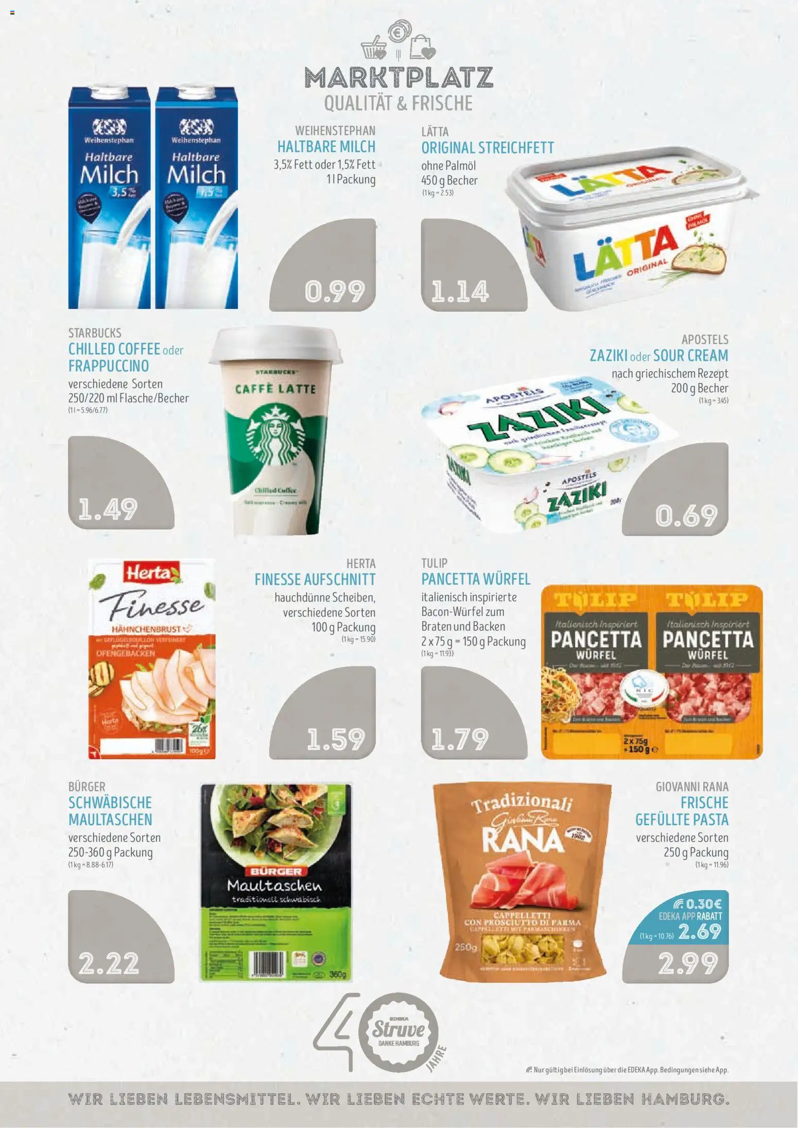 Edeka Struve Prospekt – gültig ab 07.09.2026 | Seite: 9 | Produkte: Milch, Starbucks, Lätta, Pasta