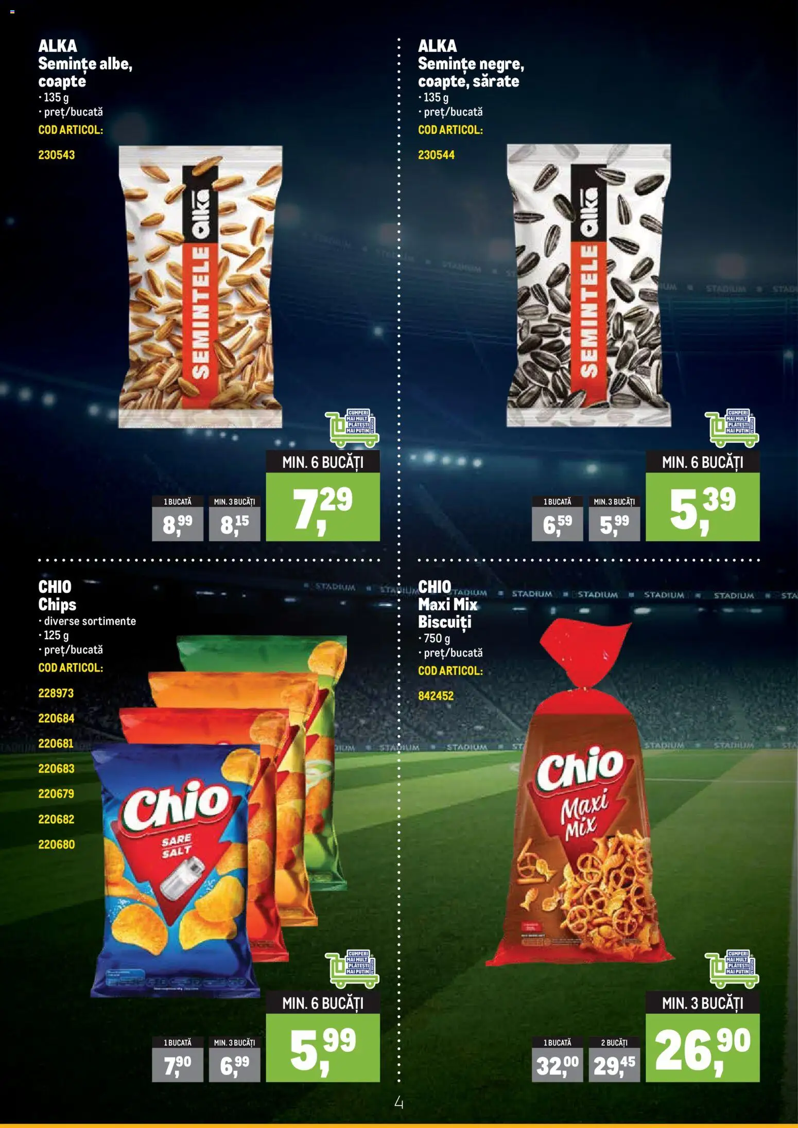 Noul catalog Metro – valabil de la 08.06.2026 | Pagină: 4 | Produse: Semințe, Biscuiți, Sare
