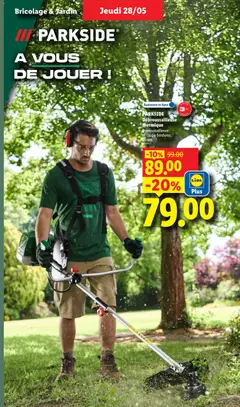 LIDL - Prévisualisation de PARKSIDE Débroussailleuse thermique, Débroussailleuse et coupe-bordures l'unité. valide à partir de 28.05.2026 | Page: 33 | Produits: Débroussailleuse