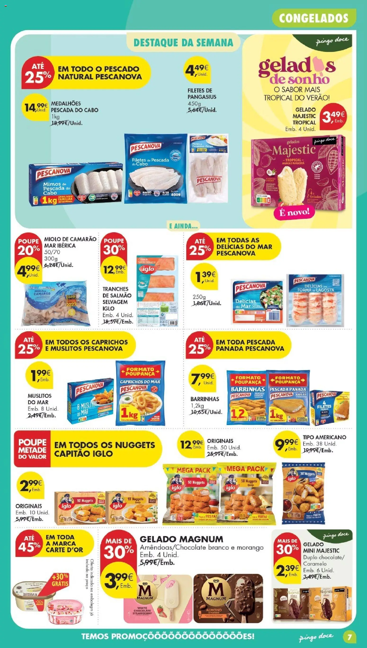 Pingo DocePoupe Esta Semana Madeira │ válido de 19.05.2026 | Página: 7 | Produtos: Lagosta, Gelado, Chocolate, Nuggets