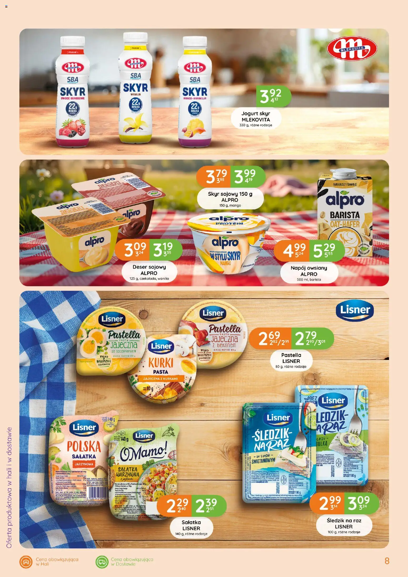 Eurocash gazetka - Śniadanie od 03.09.2026 | Strona: 8 | Produkty: Mango, Alpro, Pasta jajeczna, Owoce