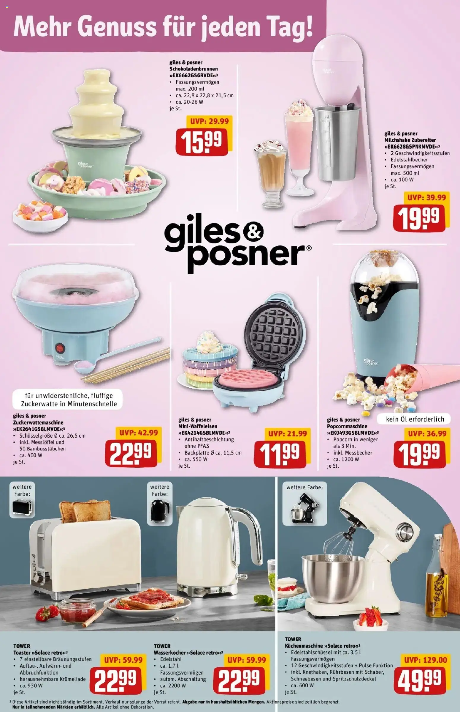 Rewe Prospekt Braunschweig – gültig ab 13.07.2026 | Seite: 28 | Produkte: Wasserkocher, Rührbesen, Toaster, Öl