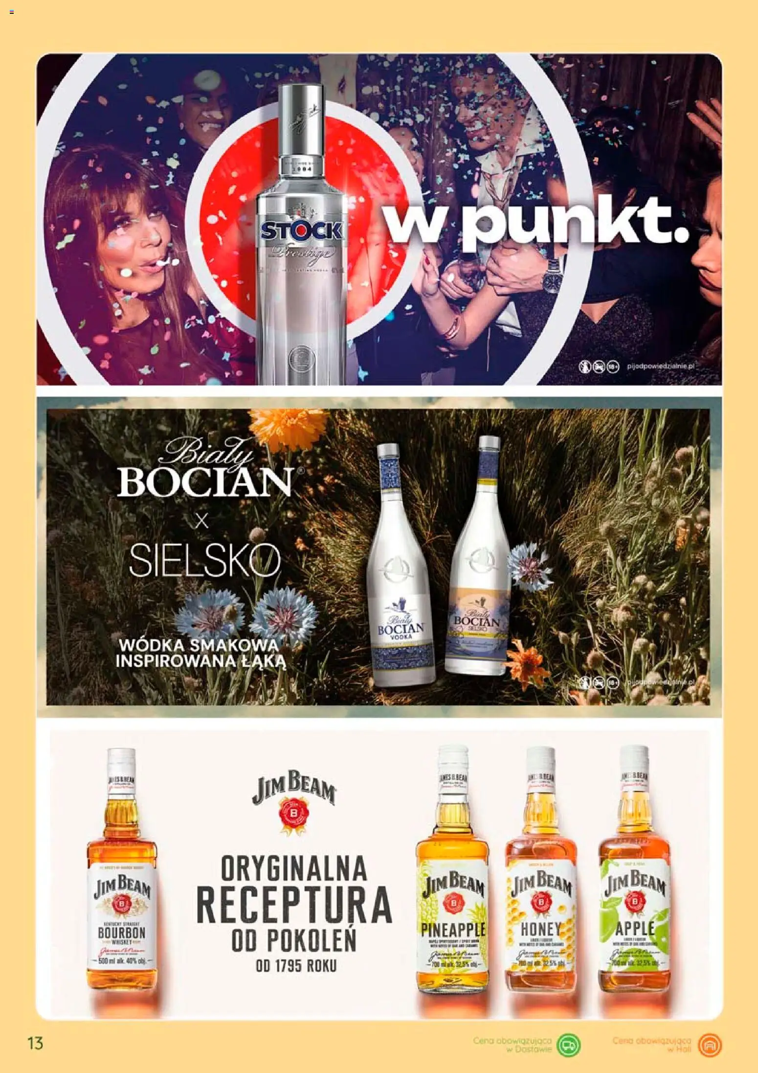 Eurocash gazetka - Katalog Alkoholowy od 01.08.2026 | Strona: 13 | Produkty: Bourbon, Jim Beam, Vodka, Wódka