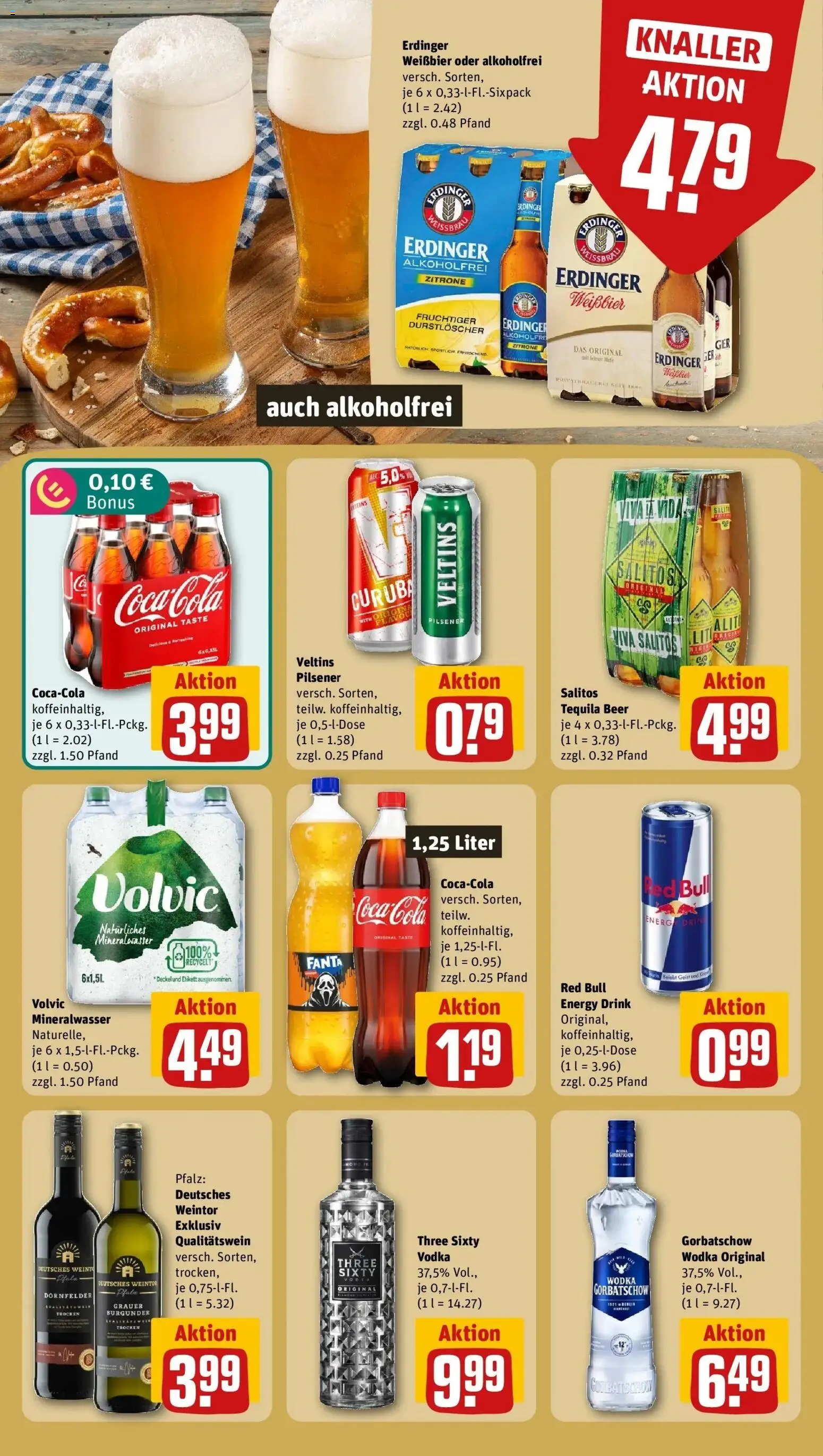 REWE Prospekt ab 05.10.2026 zum Blättern » Angebote | Seite: 13 | Produkte: Coca cola, Weißbier, Wodka gorbatschow, Volvic