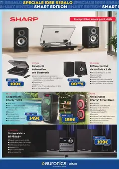 Anteprima del volantino Euronics volantino Idee Regalo valido a partire dal 11.05.2026 | Pagina: 22 | Prodotti: Telecomando, Altoparlante, Radio, Microfono