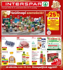 Interspar akciós újság - amely érvényes a következő dátumtól: 21.05.2026