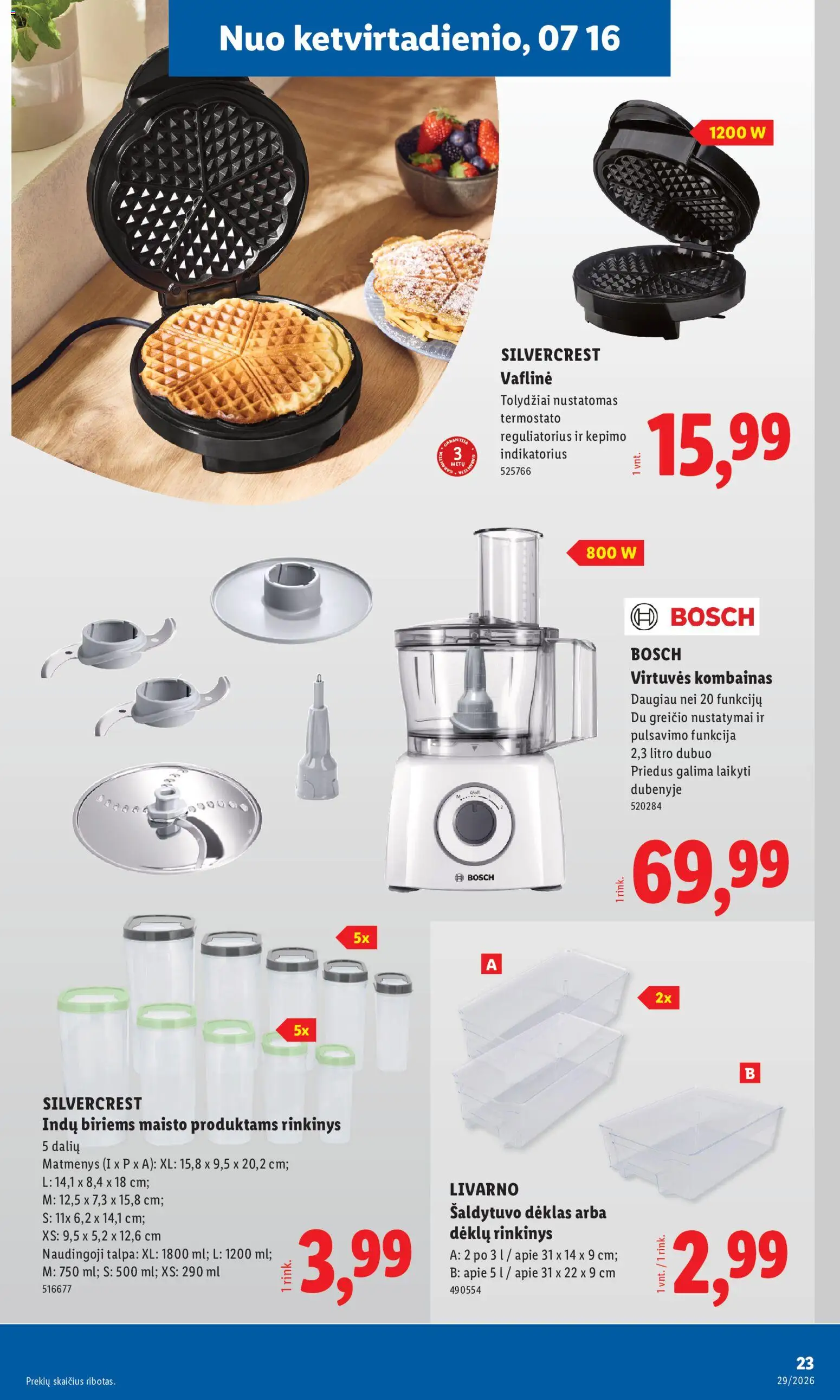 LIDL akcijos nuo 2026.07.13 | Puslapis: 23 | Prekių: Dubuo, Dėklas