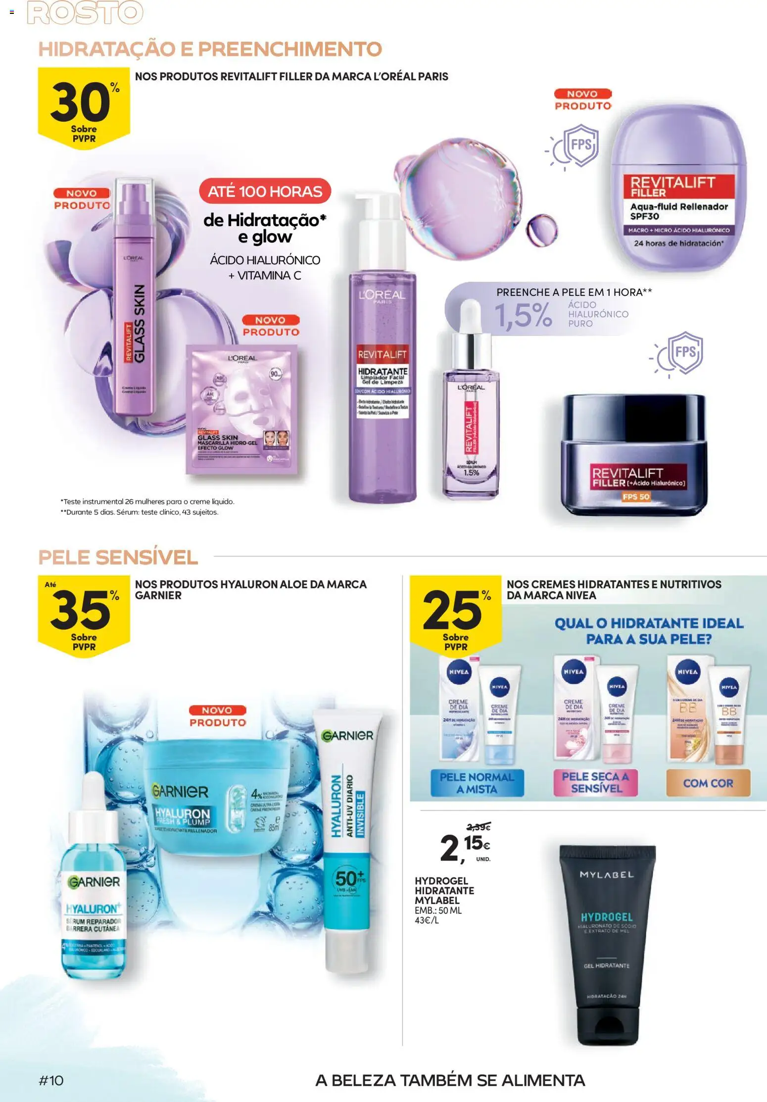 Continente Beleza Brilho com sabor a verão │ válido de 07/07/2026 | Página: 10 | Produtos: Sérum, Vitamina c, Mel, Creme