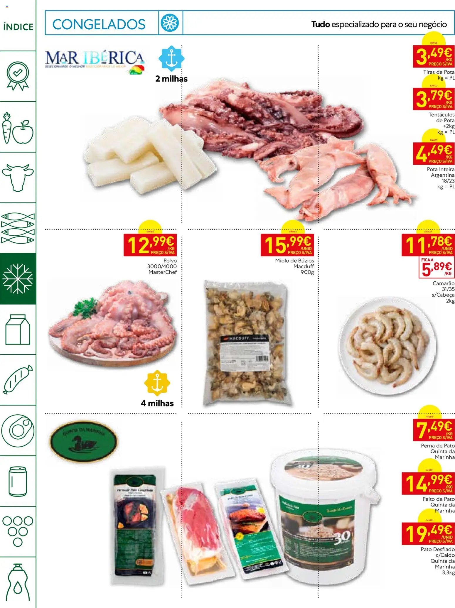 Recheio folheto Horeca │ válido de 13/10/2026 | Página: 10 | Produtos: Pato, Polvo, Camarão, Peito de pato