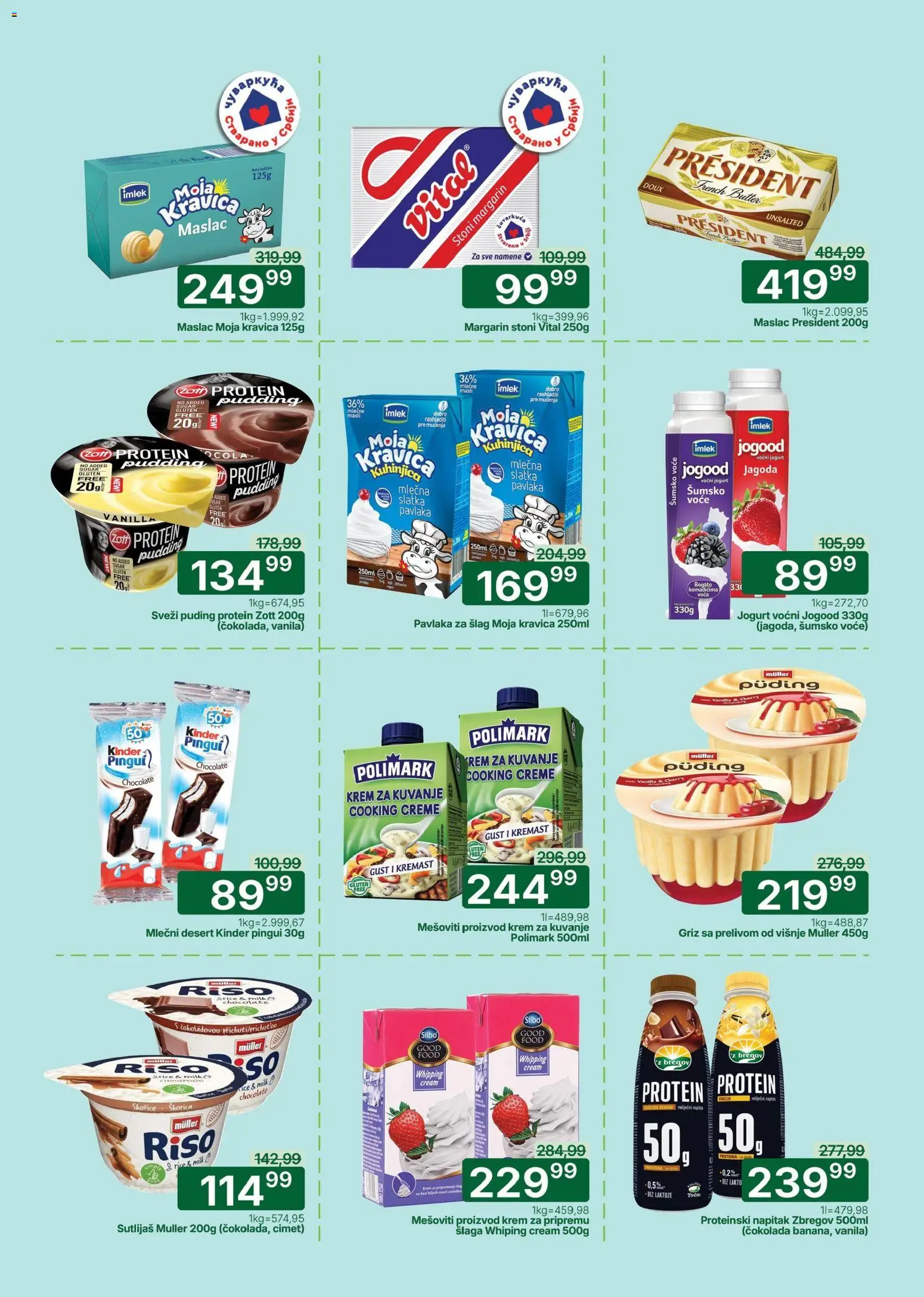 Univerexport katalog - važi od 11.05.2026 | Strana: 8 | Proizvode: Maslac, Protein, Jagoda, Čokolada