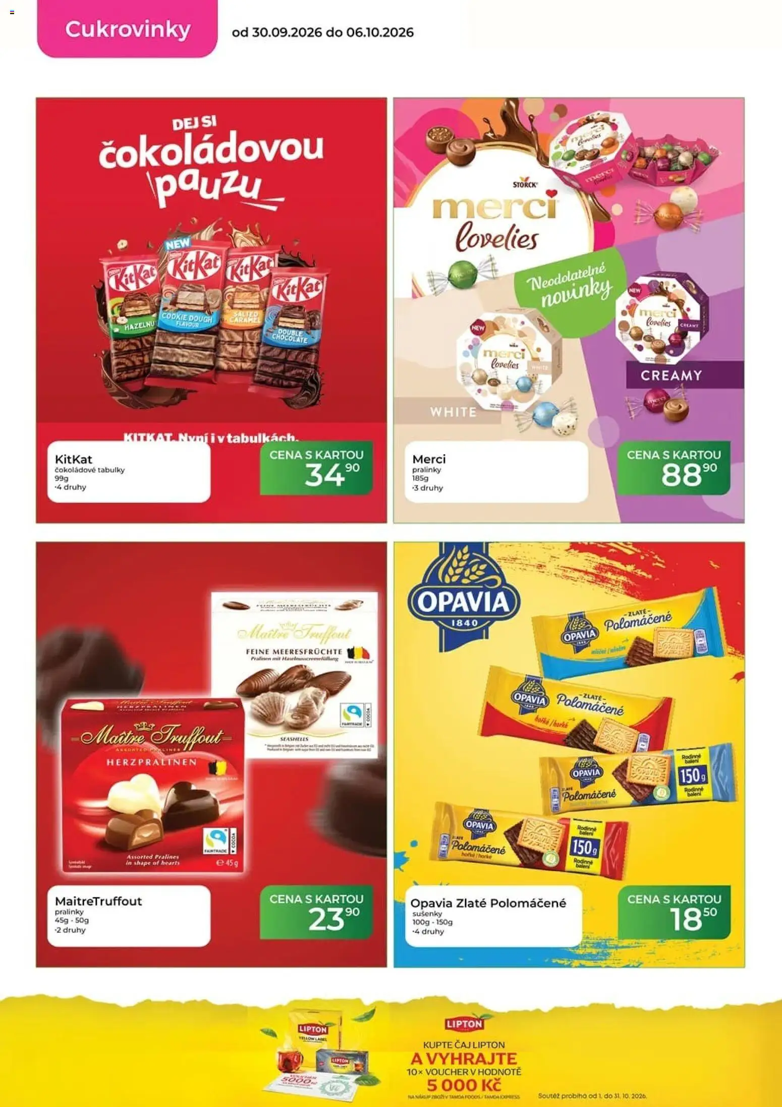 Tamda Foods leták od 30.09.2026 | Strana: 28 | Produkty: Čaj, Merci, Cukrovinky, Sušenky