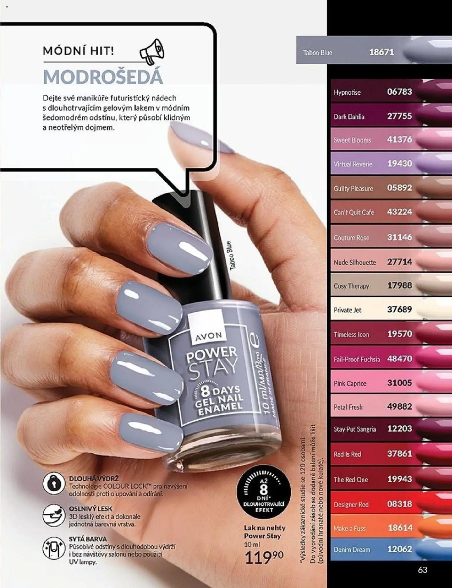 Avon Katalog 04/2026 od 01.04.2026 | Strana: 63 | Produkty: Sangria, Nehty, Lak na nehty