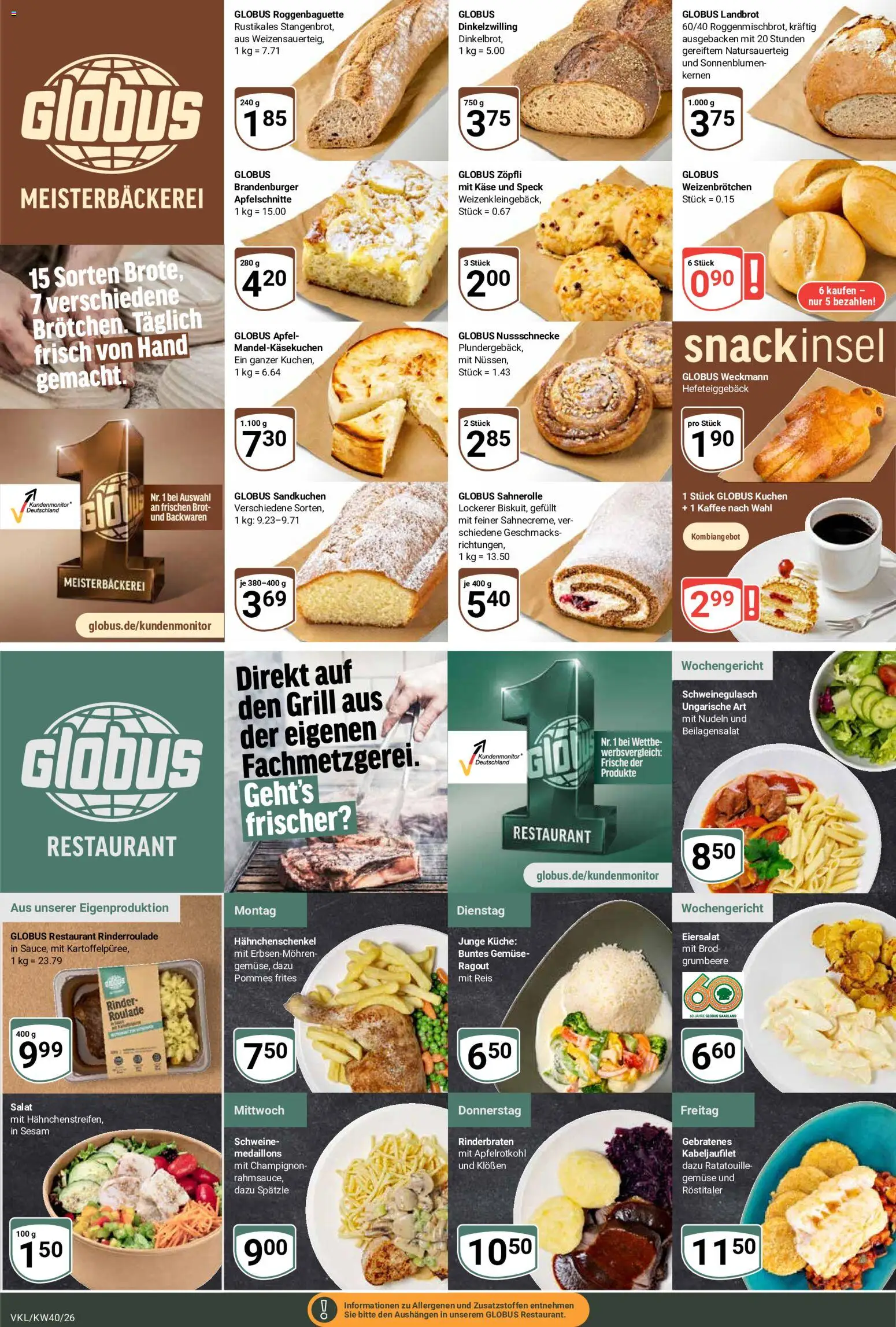 Globus Prospekt Völklingen – gültig ab 28.09.2026 | Seite: 9 | Produkte: Kaffee, Küche, Gemüse, Reis