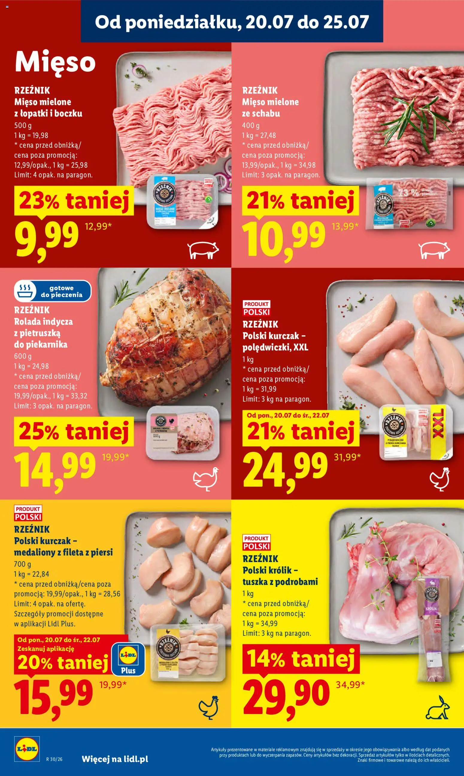 Lidl gazetka od 20.07.2026 | Strona: 68 | Produkty: Pietruszka, Rolada, Królik, Polędwiczki