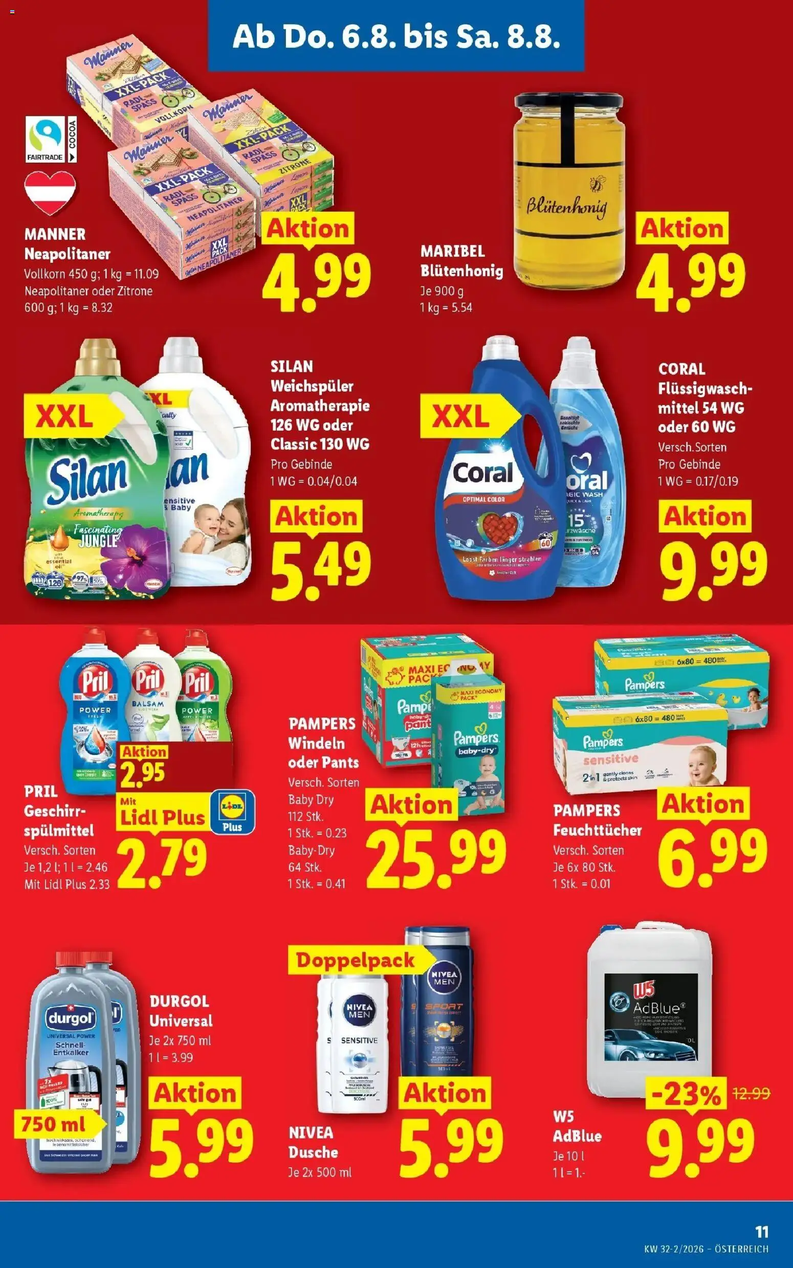 Lidl Flugblatt - Fohnsdorf, Neunkirchen, Graz ab 06.08.2026 - Angebote ab donnerstag | Seite: 13 | Produkte: Windeln, PC, Dusche, Weichspüler