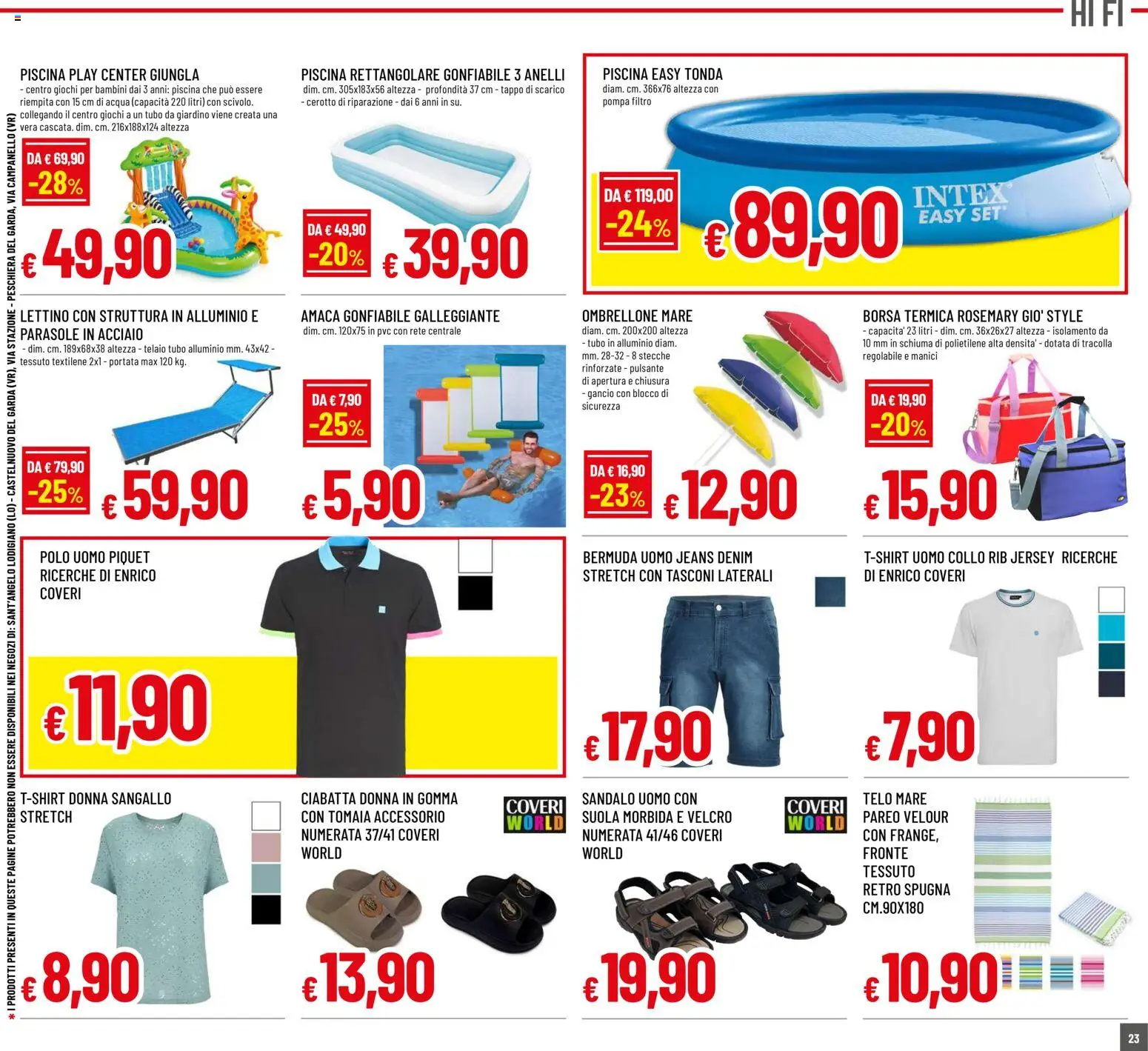 Volantino Famila del 04.06.2026 | Pagina: 23 | Prodotti: Acqua, Borsa termica, Polo, Borsa