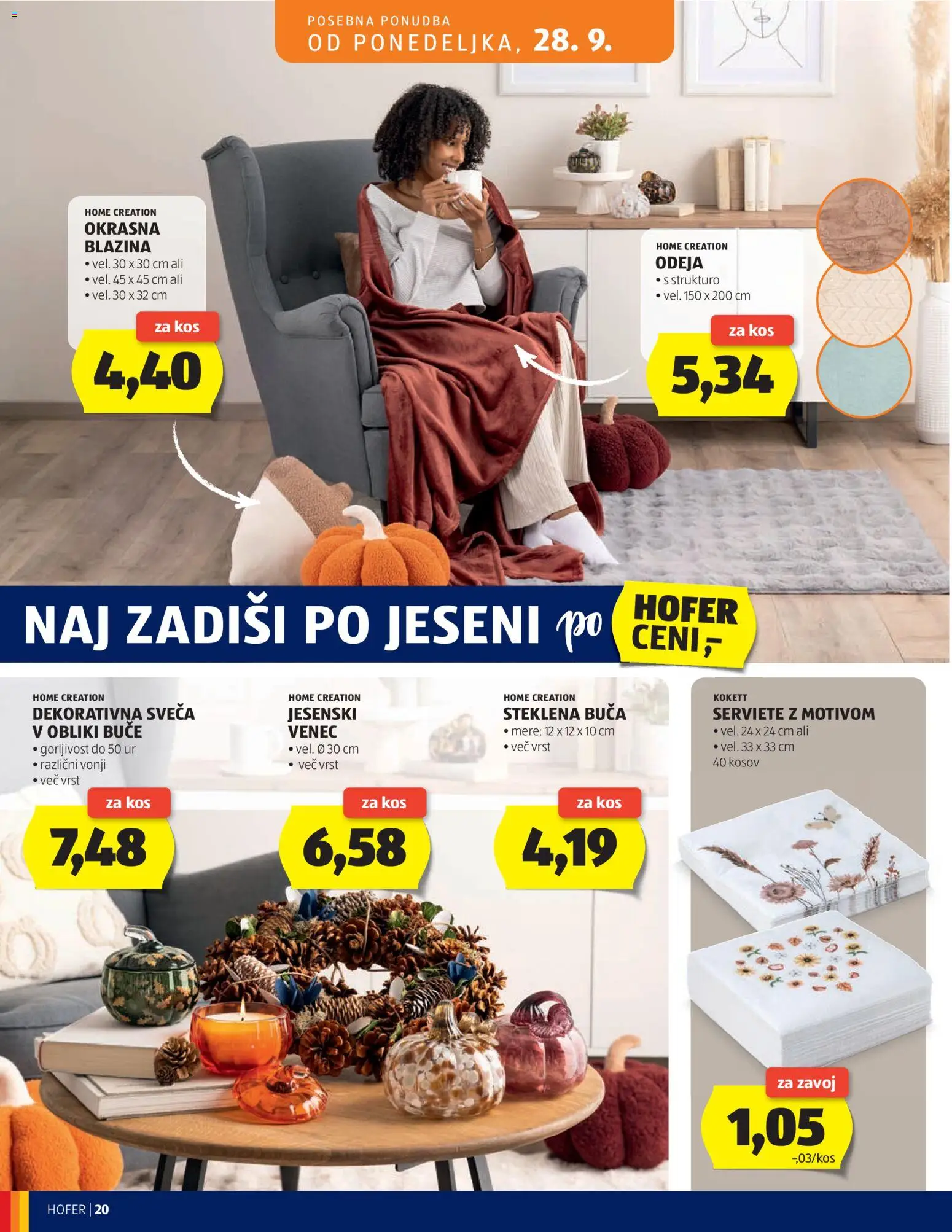Novi Hofer katalog ponudbe – veljaven od 23.09.2026 | Stran: 20