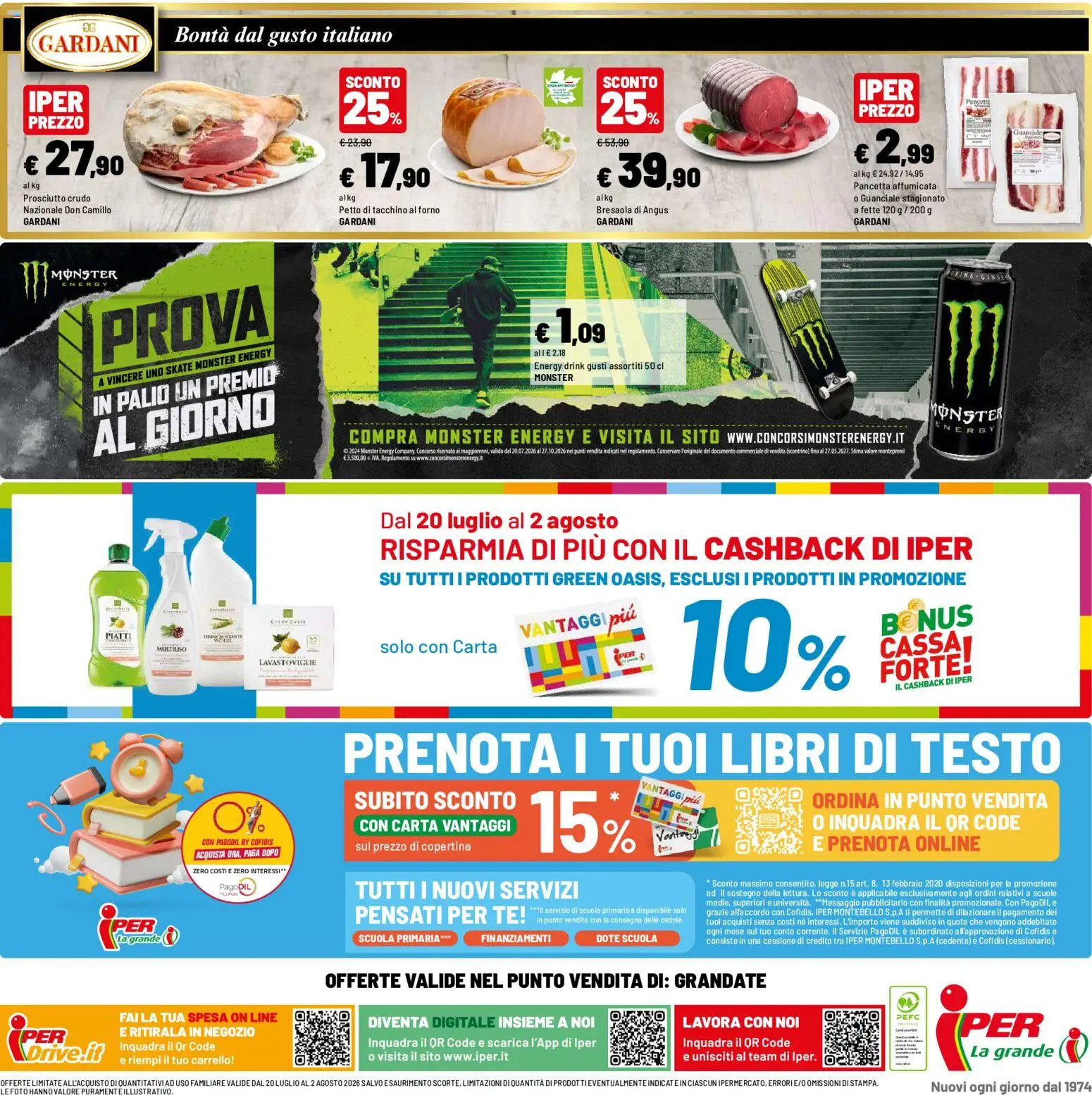 Volantino Iper del 20/07/2026 | Pagina: 32 | Prodotti: Bresaola, Tacchino, Stampa, Guanciale