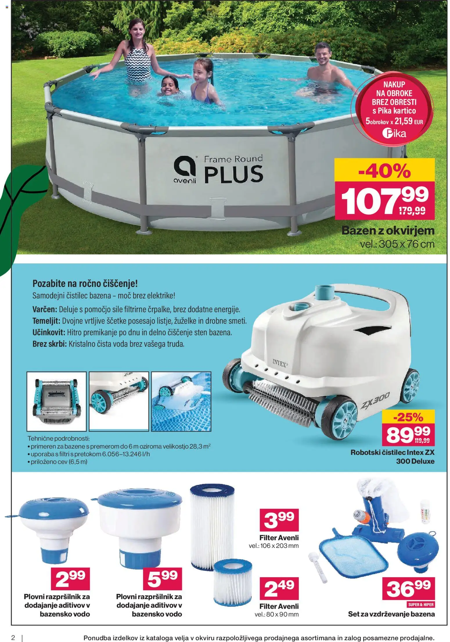 Novi Mercator katalog ponudbe – veljaven od 10.06.2026 | Stran: 2 | Izdelki: Bazen, Voda