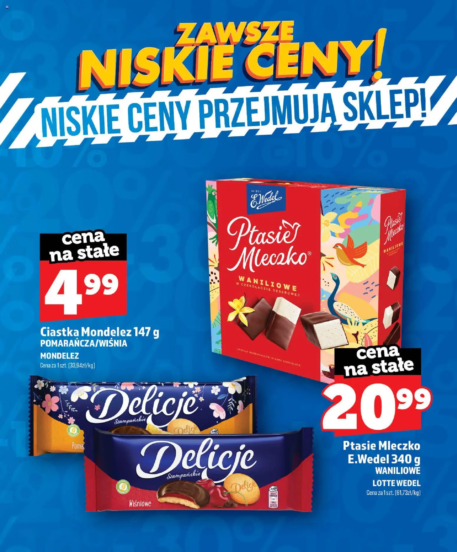 Topaz gazetka - Zawsze Niskie Ceny od 01.07.2026 | Strona: 46 | Produkty: Ptasie mleczko, Ciastka