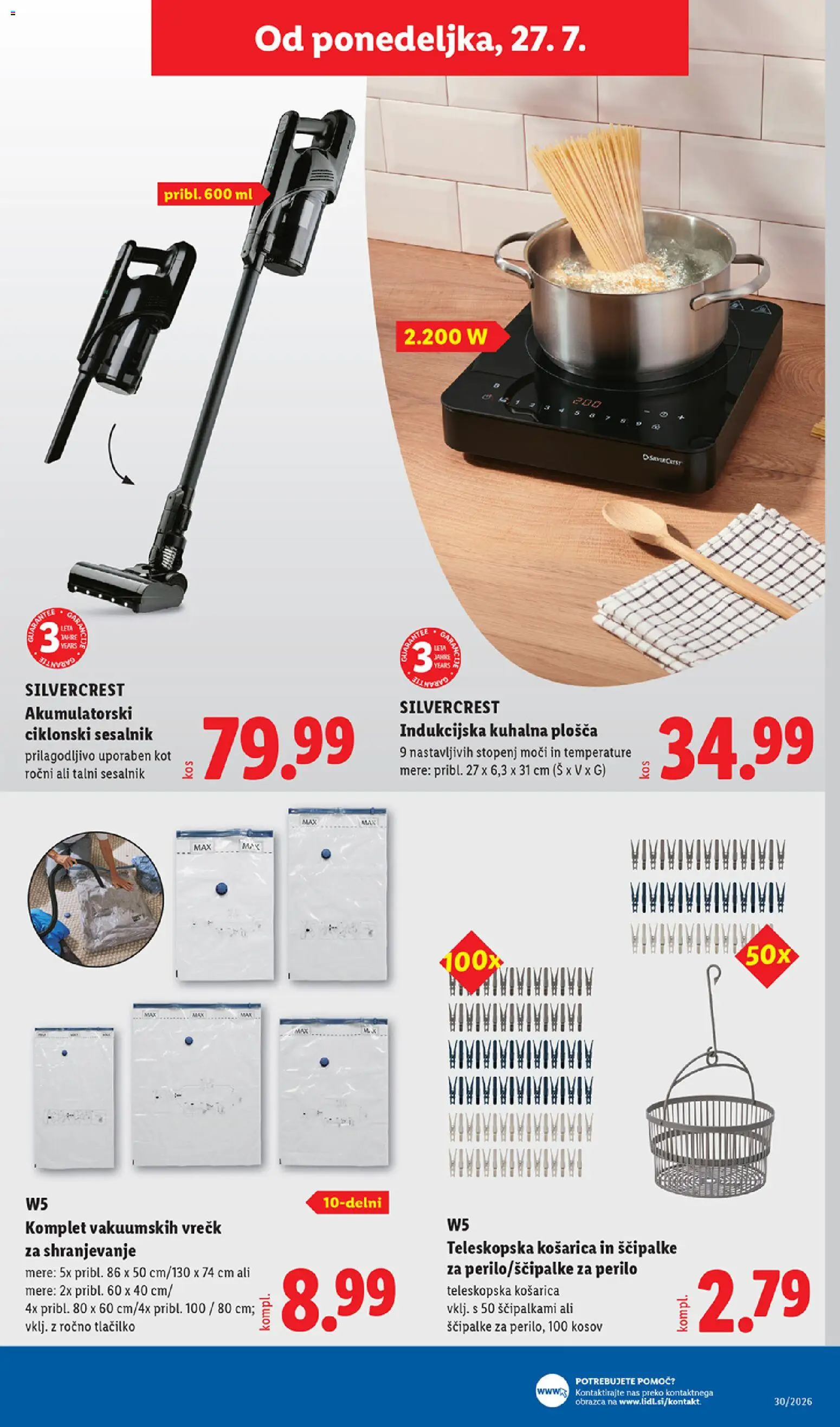 Novi Lidl katalog ponudbe – veljaven od 23.07.2026 | Stran: 55 | Izdelki: Kuhalna plosca, Sesalnik