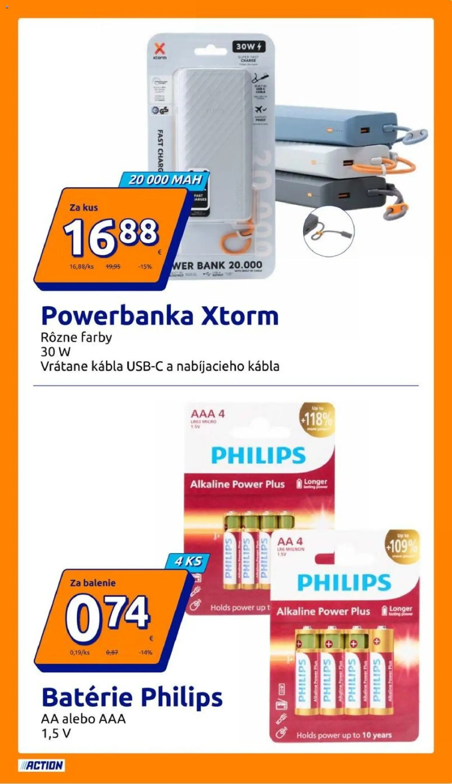 Nové Action akcie – leták je platný od 19.08.2026 | Strana: 7 | Produkty: Batérie