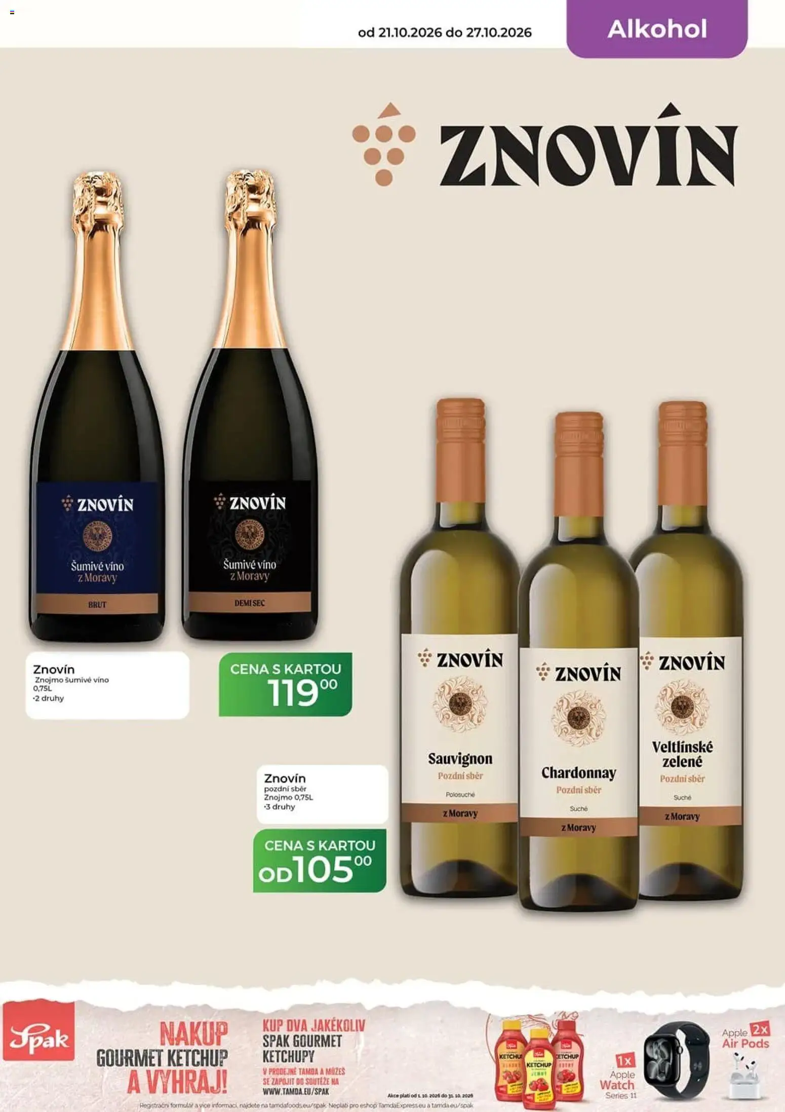 Tamda Foods leták od 21.10.2026 | Strana: 17 | Produkty: Gourmet, Víno, Apple, Alkohol