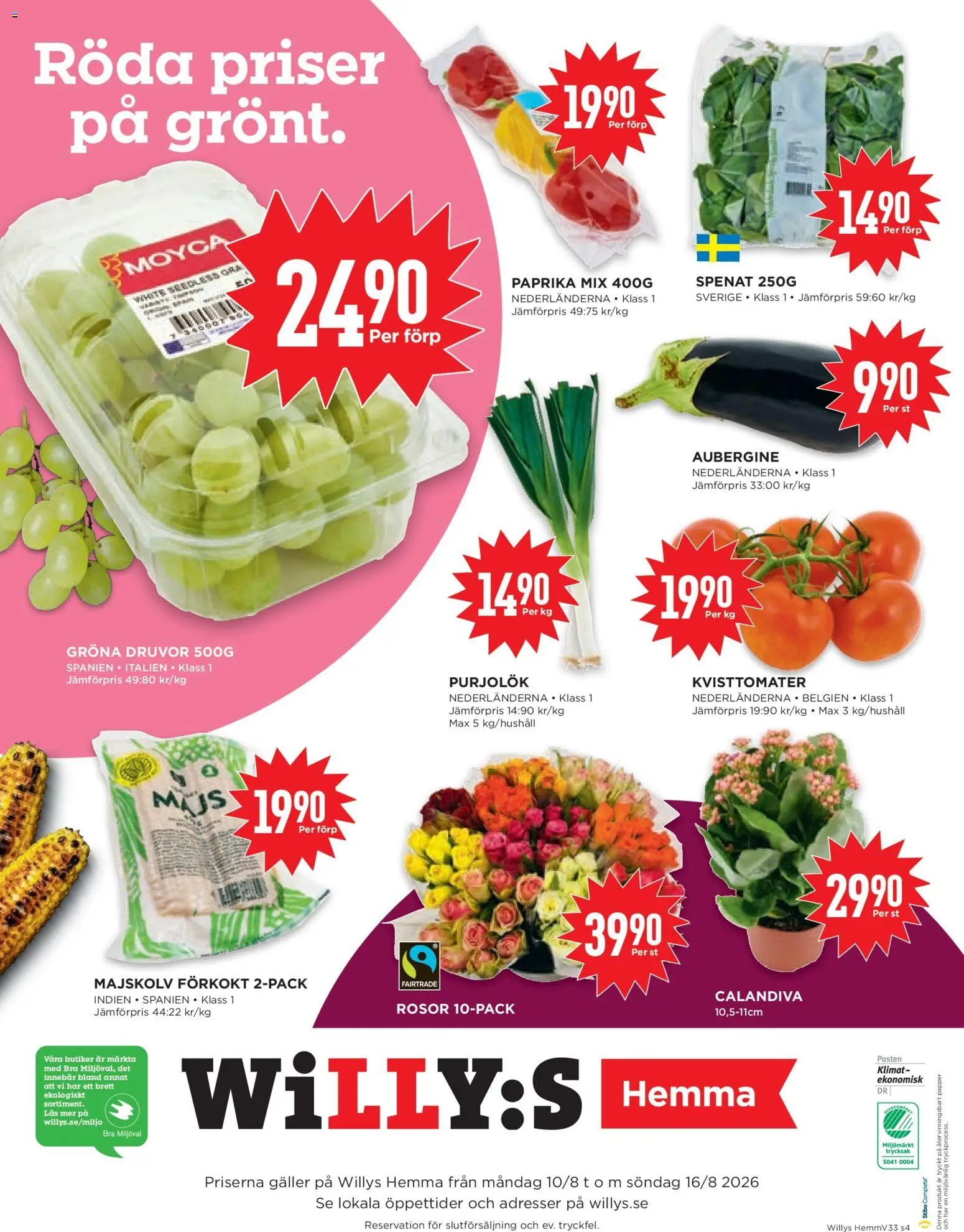 Willys reklamblad aktuell från 10/08/2026 | Sida: 4