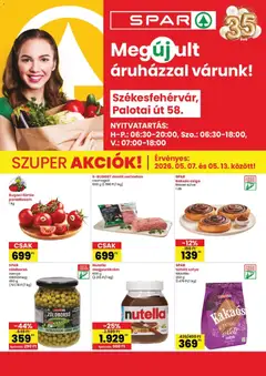 Spar Székesfehérvár üzlet megújulás - amely érvényes a következő dátumtól: 07.05.2026