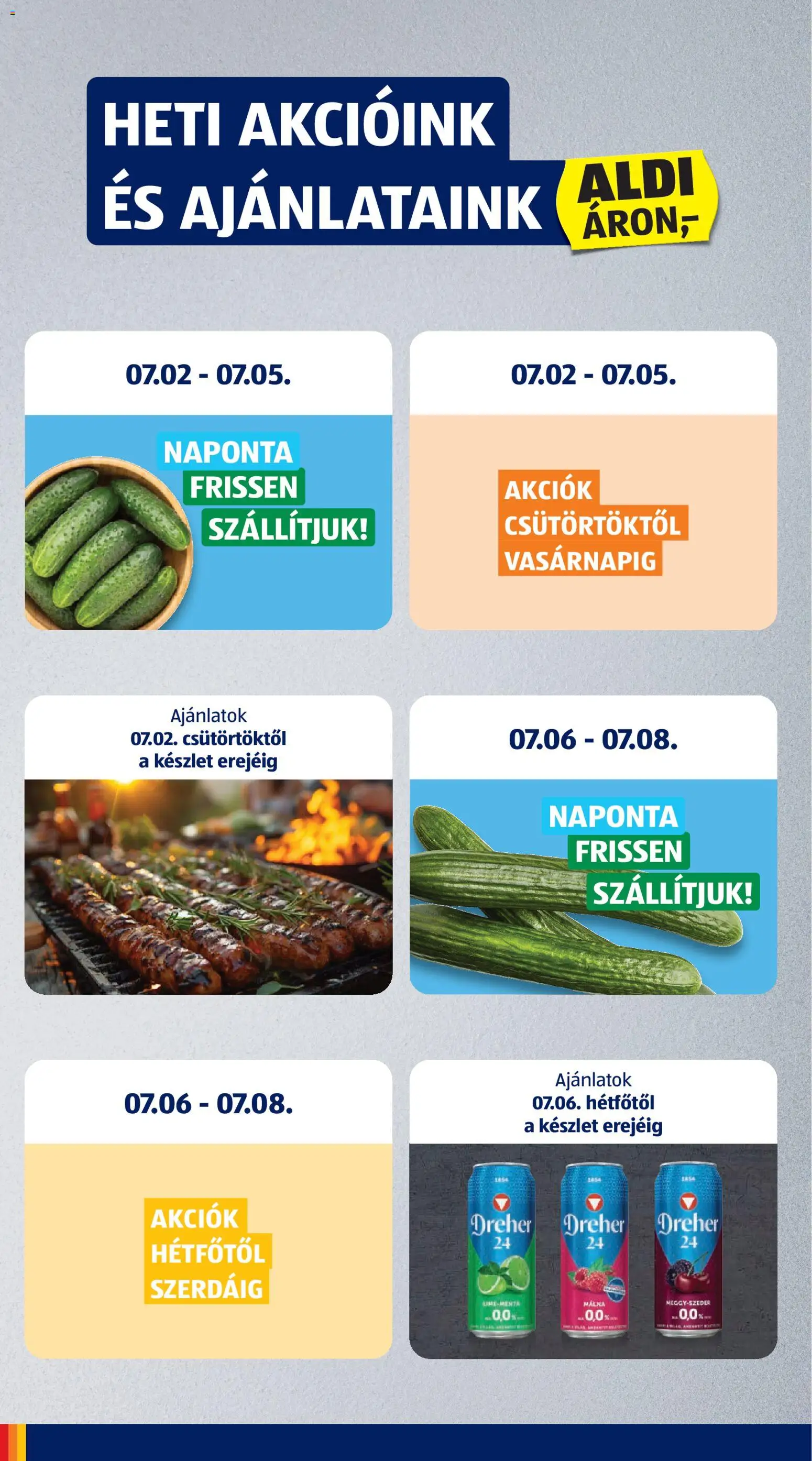 Aldi akciós ujság - amely érvényes a következő dátumtól: 2026.07.02. | Oldal: 6 | Termékek: Málna