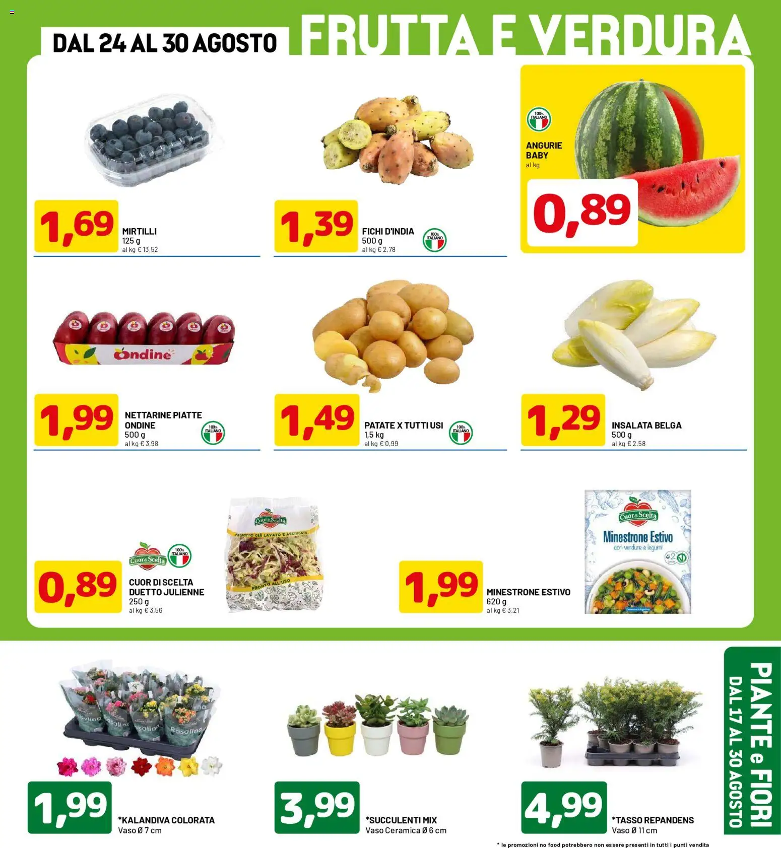Volantino D Più del 17/08/2026 | Pagina: 3 | Prodotti: Minestrone, Legumi, Frutta, Vaso