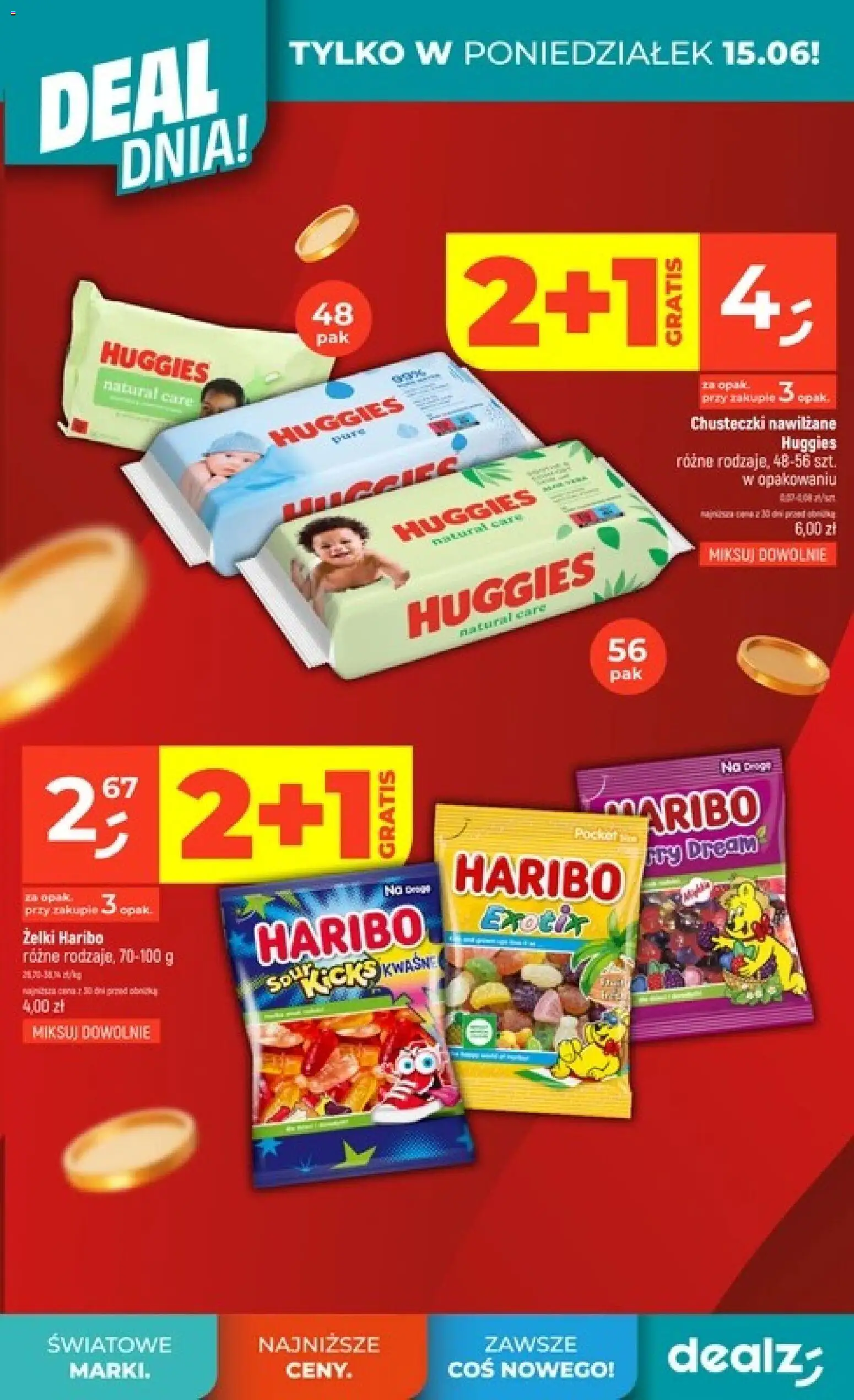 Dealz gazetka - Deal dnia od 11.06.2026 | Strona: 3 | Produkty: Żelki haribo, Żelki