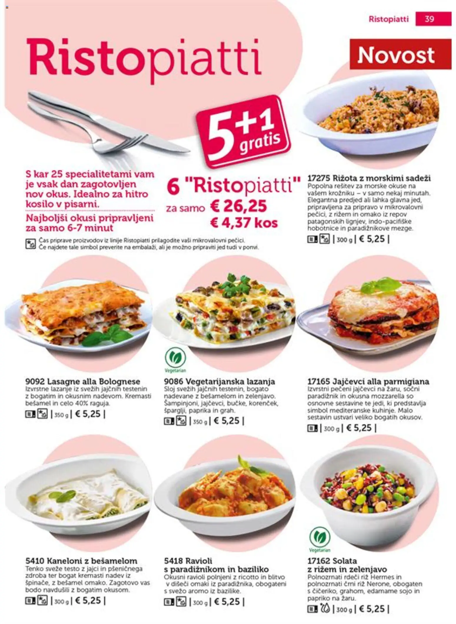 Novi Bofrost katalog ponudbe – veljaven od 01.07.2026 | Stran: 39 | Izdelki: Kos, Rižota, Paradiznik, Riz