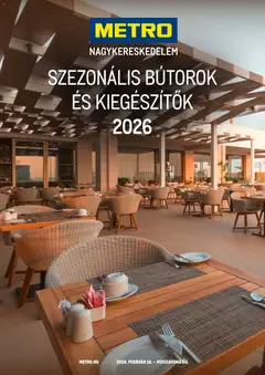 Metro Szezonális bútorok és kiegészítők - amely érvényes a következő dátumtól: 2026.02.16.