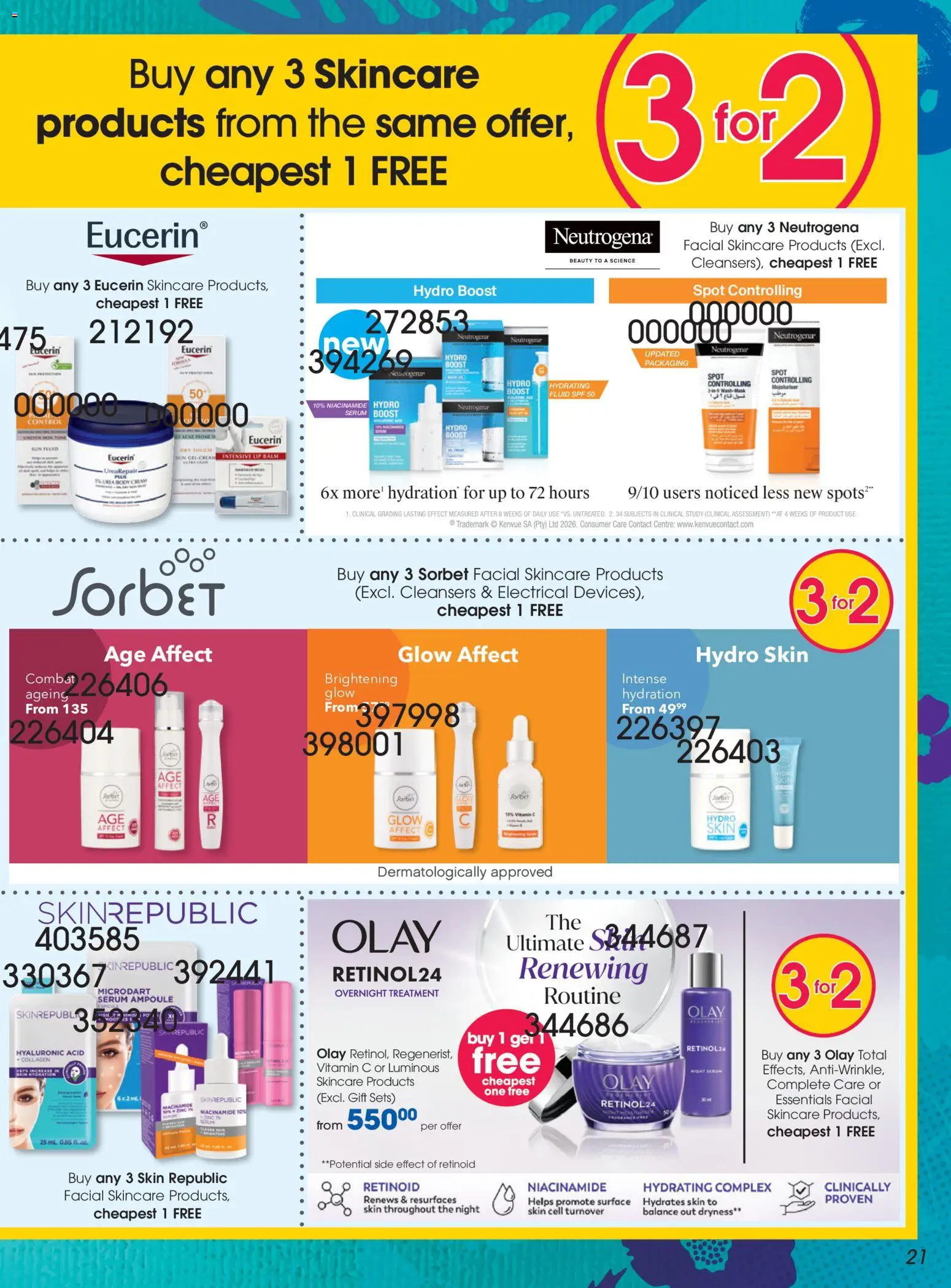 New Clicks catalogue – valid from 21.05.2026 | Page: 21 | Products: Serum, Cream, Body cream, Lip balm