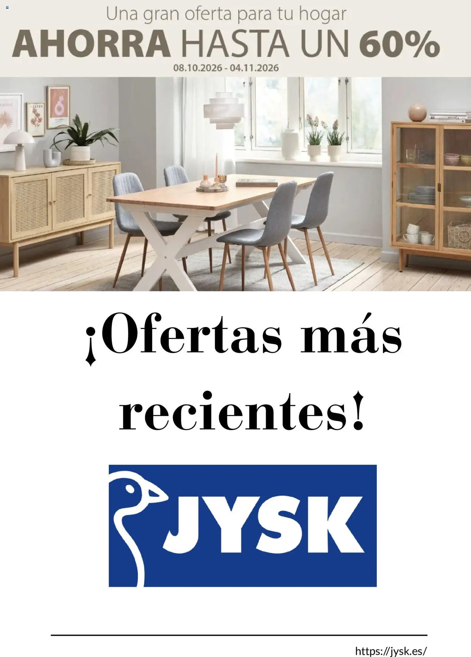 JYSK catálogo │ válido desde el 08/10/2026 | Página: 1