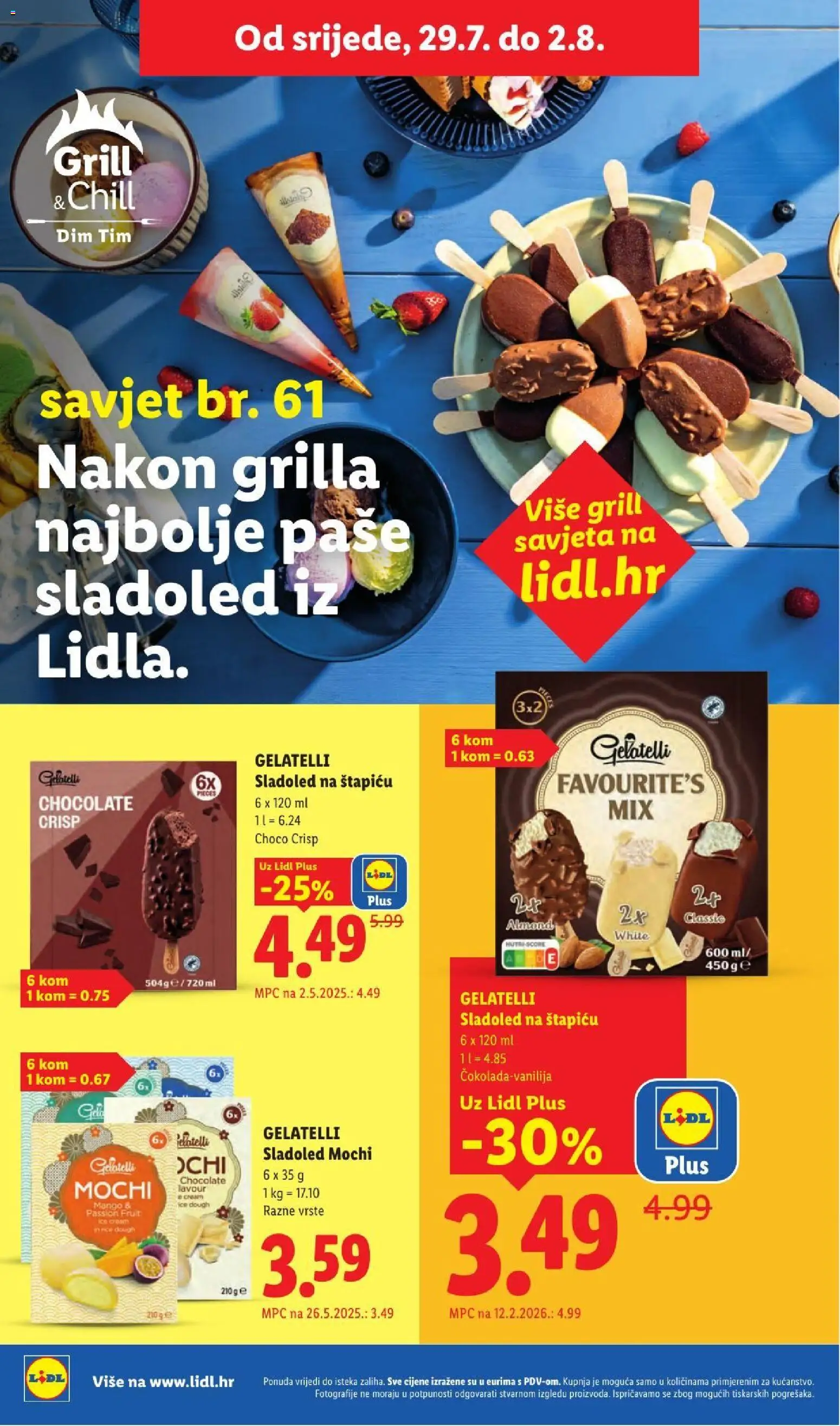 Lidl katalog | vrijedi od 23.07.2026 | Stranica: 64 | Proizvodi: Sladoled, Mango