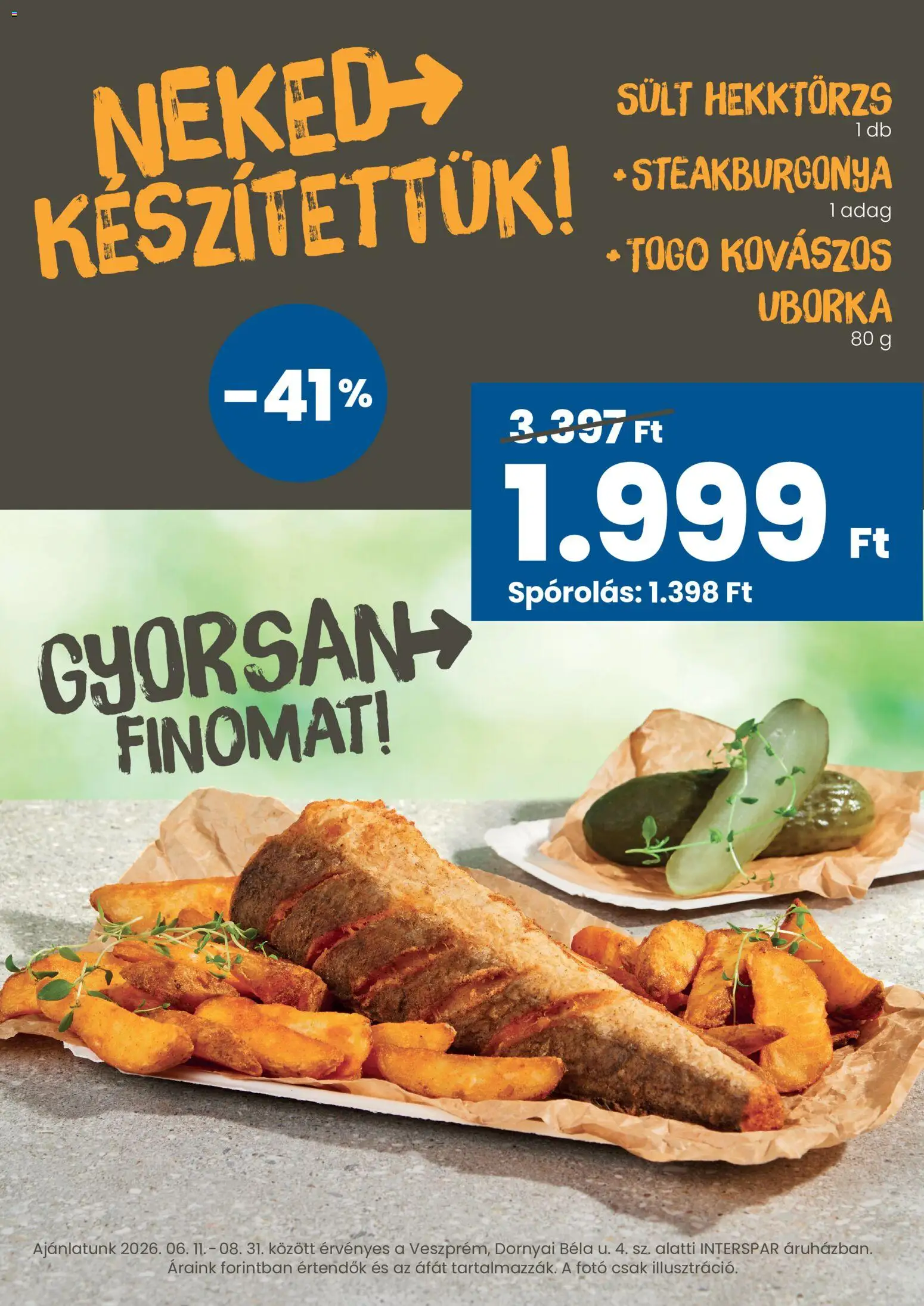 Interspar akciós ujság - amely érvényes a következő dátumtól: 11.06.2026 | Oldal: 3 | Termékek: Uborka
