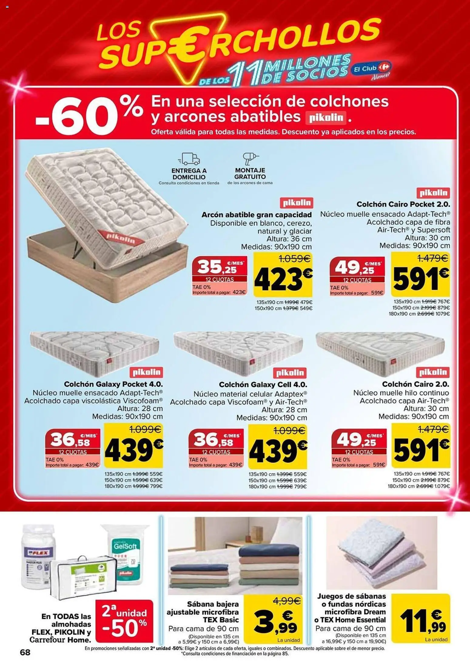 Carrefour folleto │ válido desde el 12.05.2026 | Página: 68 | Productos: Colchon, Cama