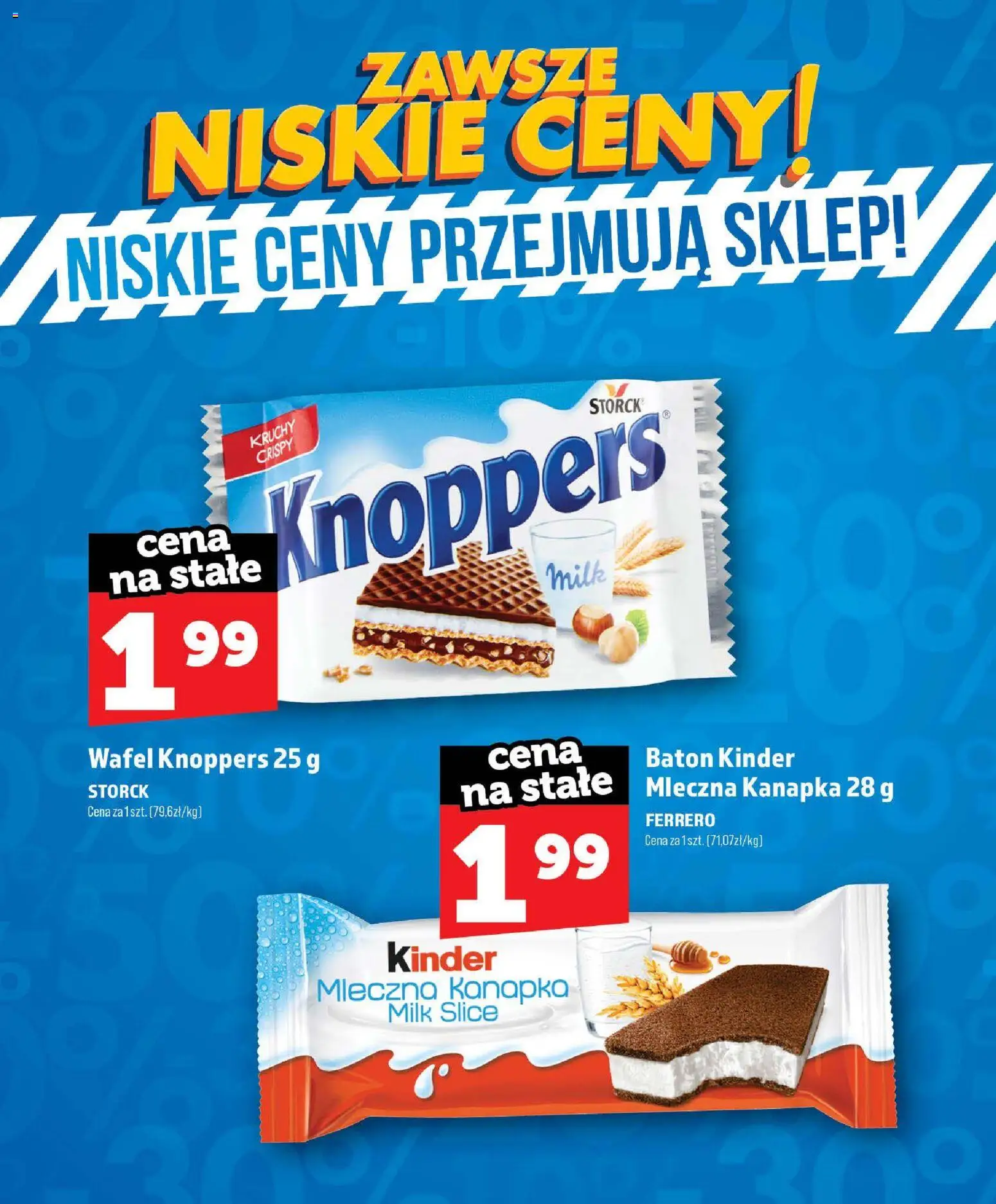 Topaz gazetka - Zawsze Niskie Ceny od 01.07.2026 | Strona: 45 | Produkty: Knoppers, Mleczna kanapka, Baton