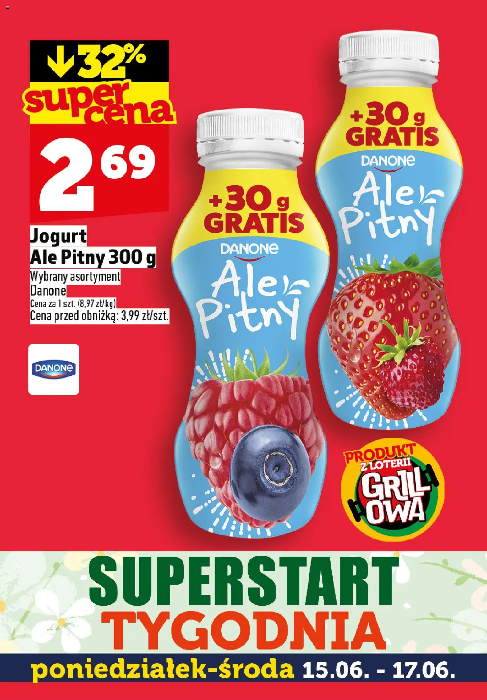 Topaz gazetka - Superstart tygodnia od 15.06.2026 | Strona: 7 | Produkty: Jogurt