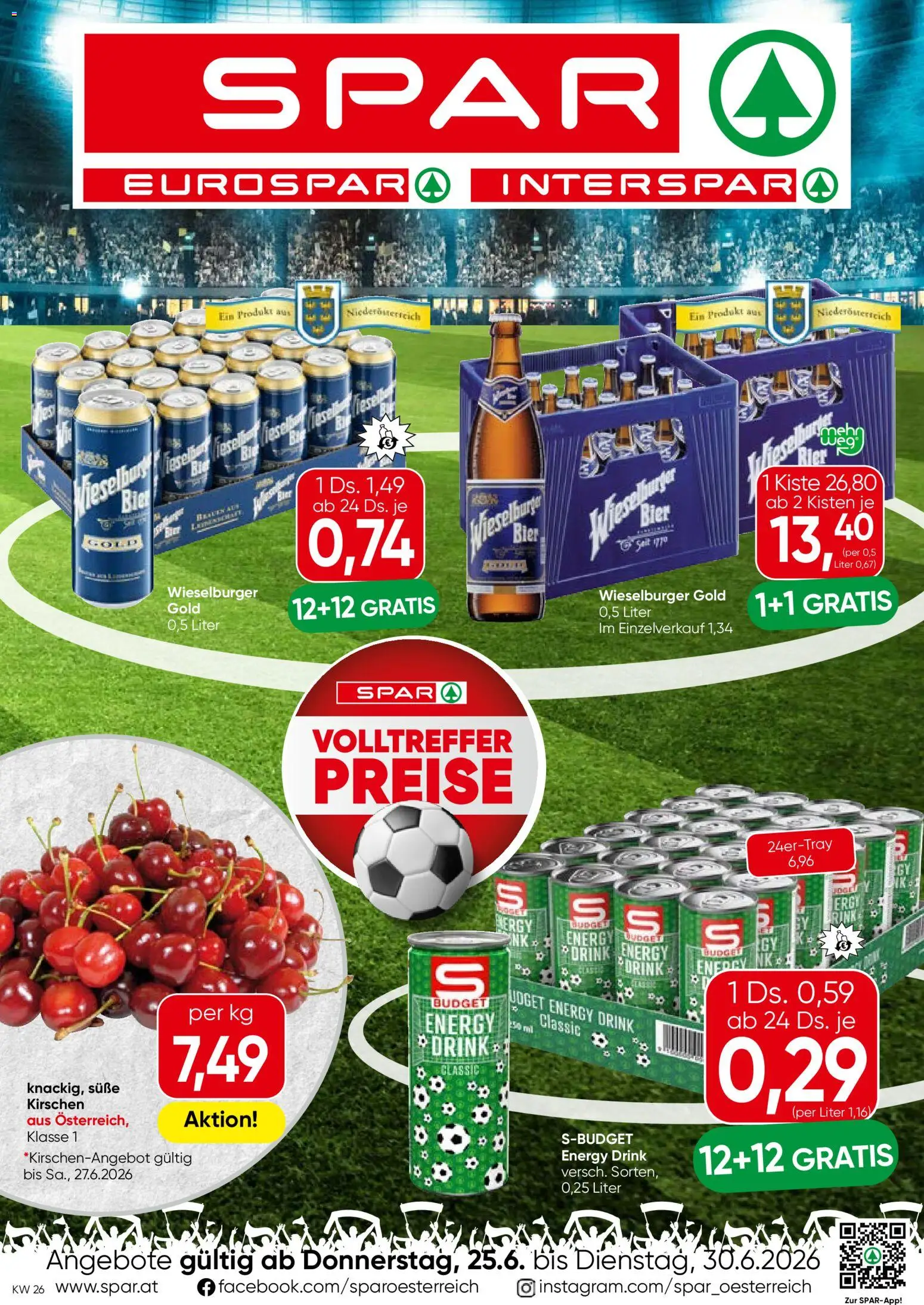 Spar Flugblatt - Niederösterreich gültig ab 25.06.2026 | Seite: 1 | Produkte: Bier
