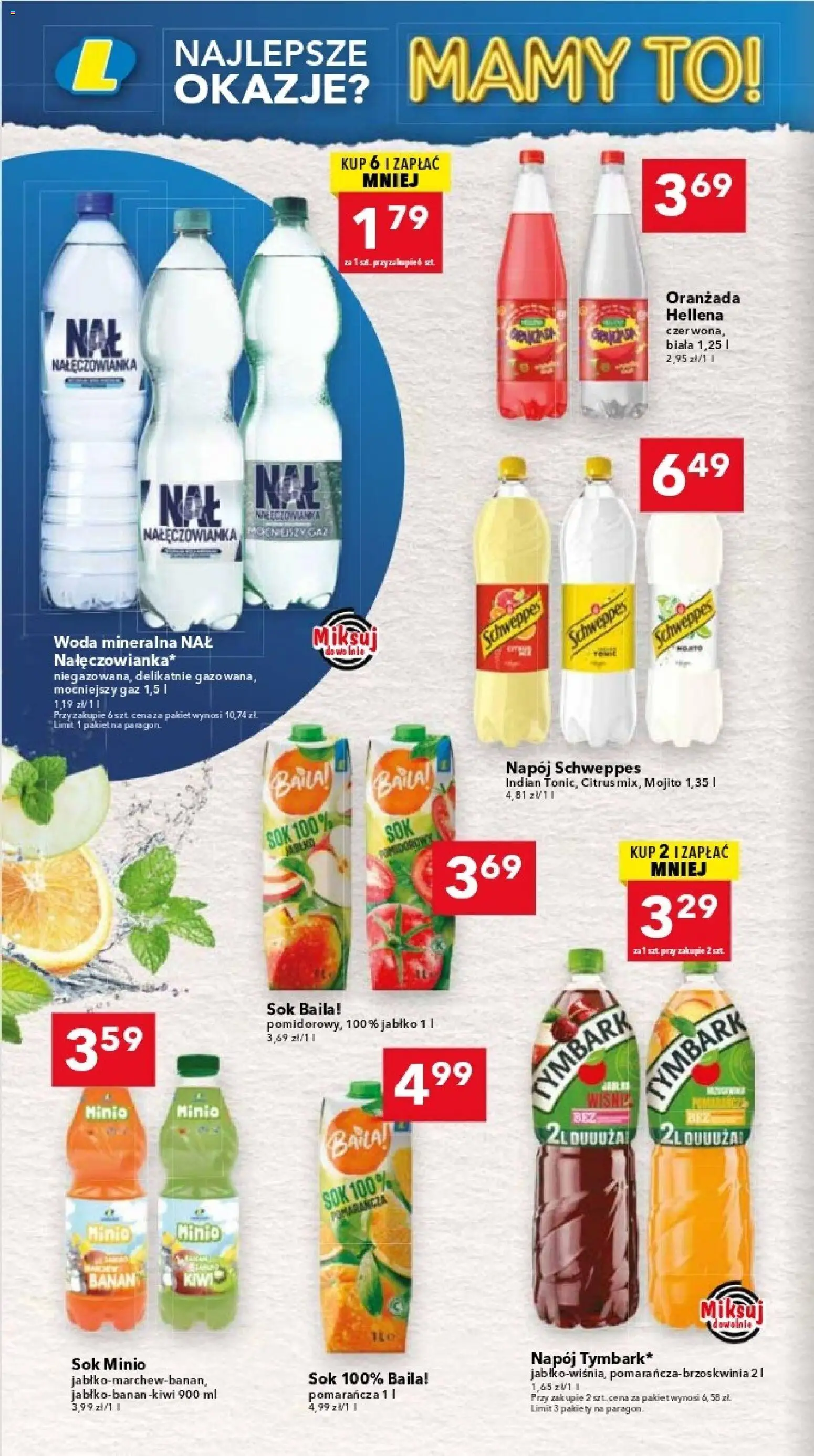 Lewiatan gazetka - Katowice od 02.06.2026 | Strona: 12 | Produkty: Oranżada hellena, Sok, Banan, Kiwi
