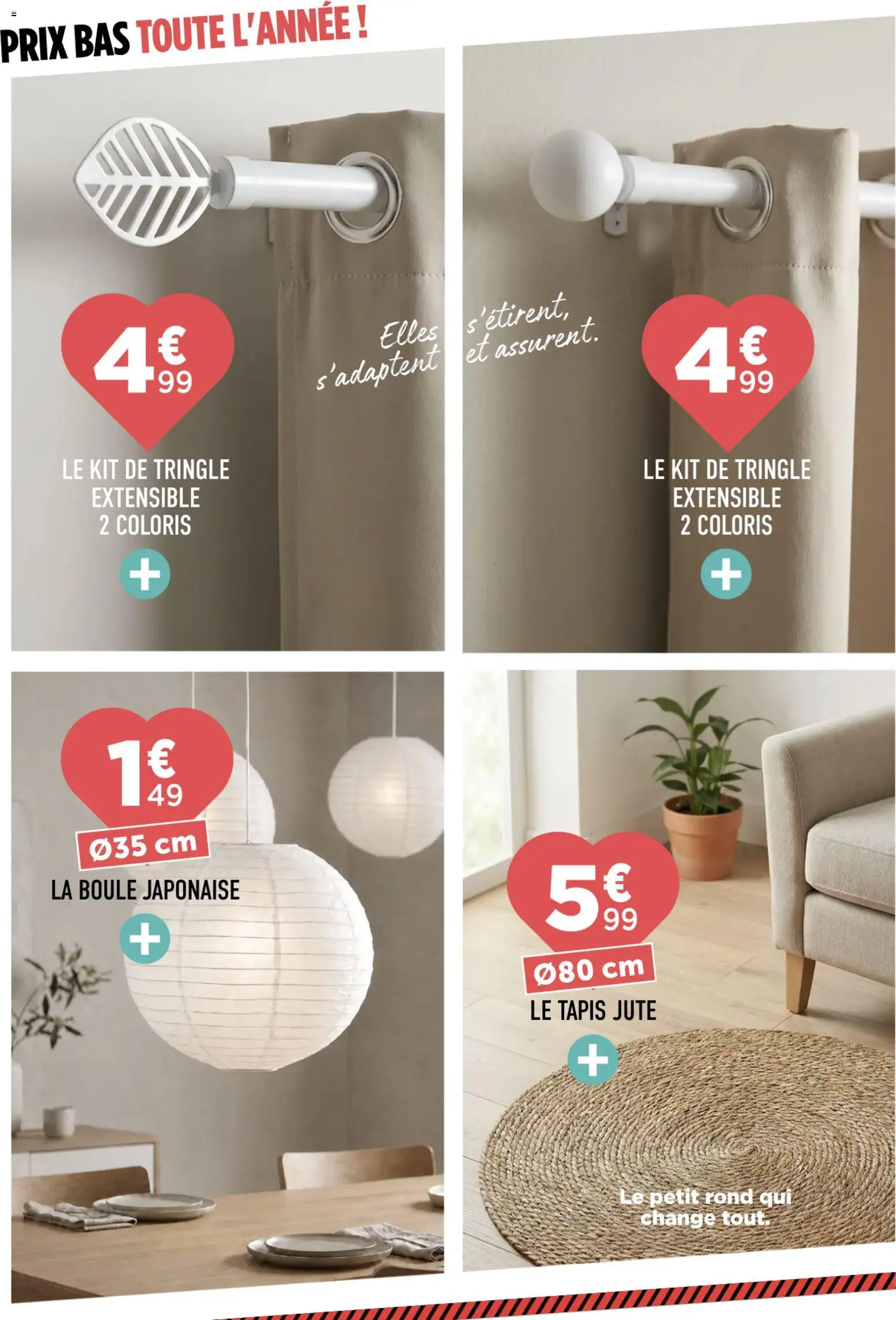 {H1} | Page: 18 | Produits: Tringle extensible, Tapis
